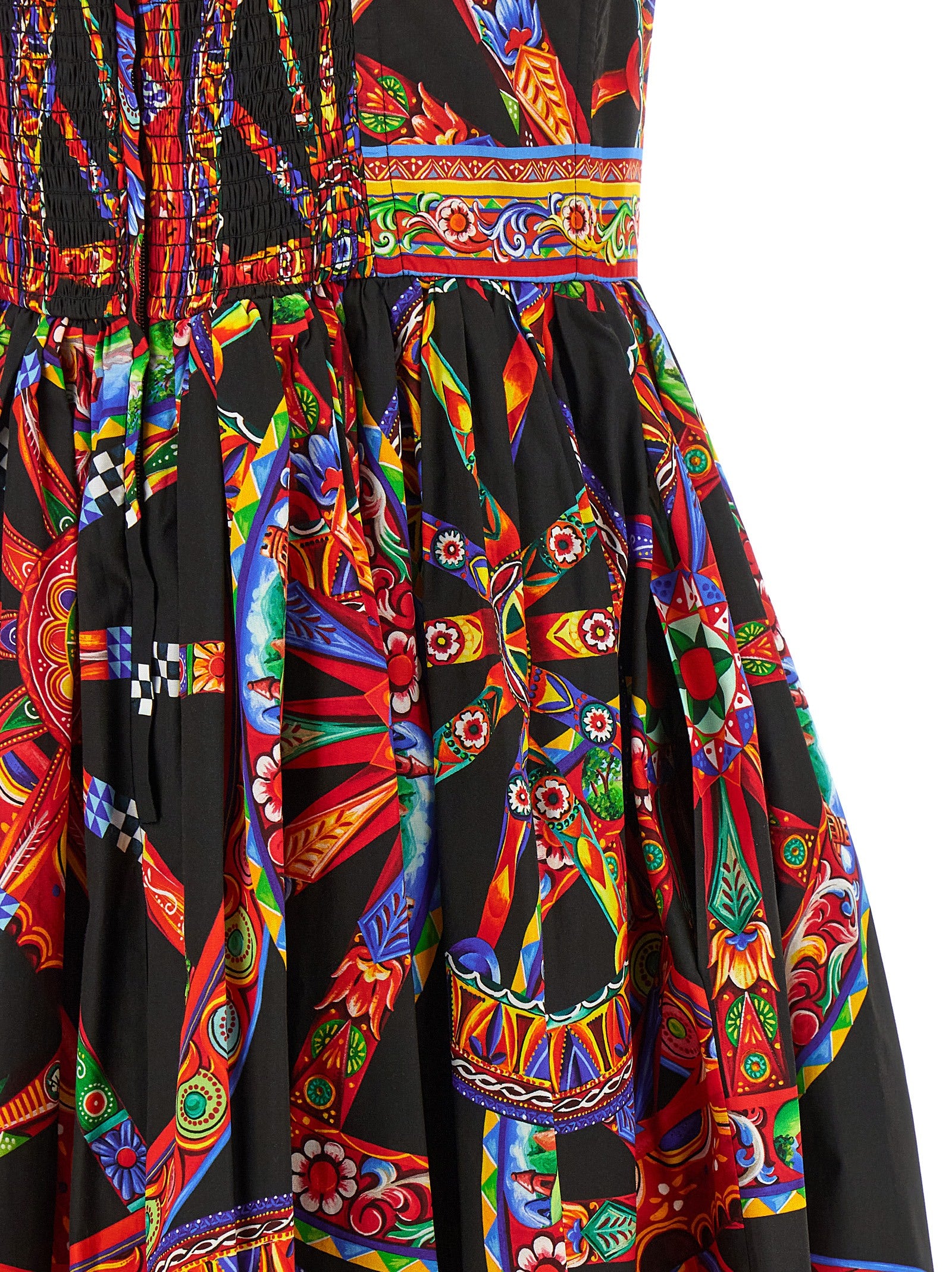 Dolce & Gabbana Multicolor Cotton Midi Dress