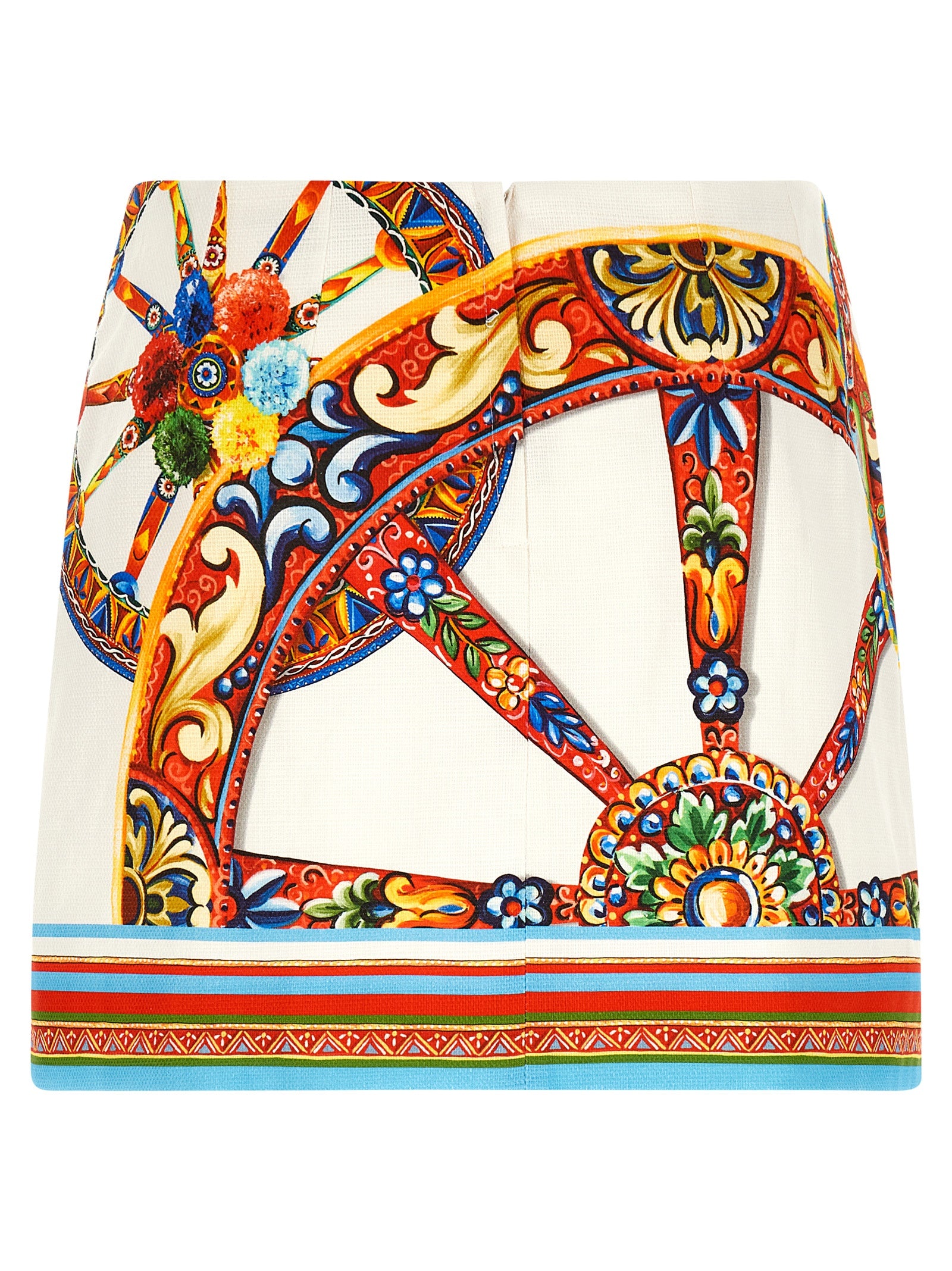 Dolce & Gabbana Multicolor Cotton Long Skirt