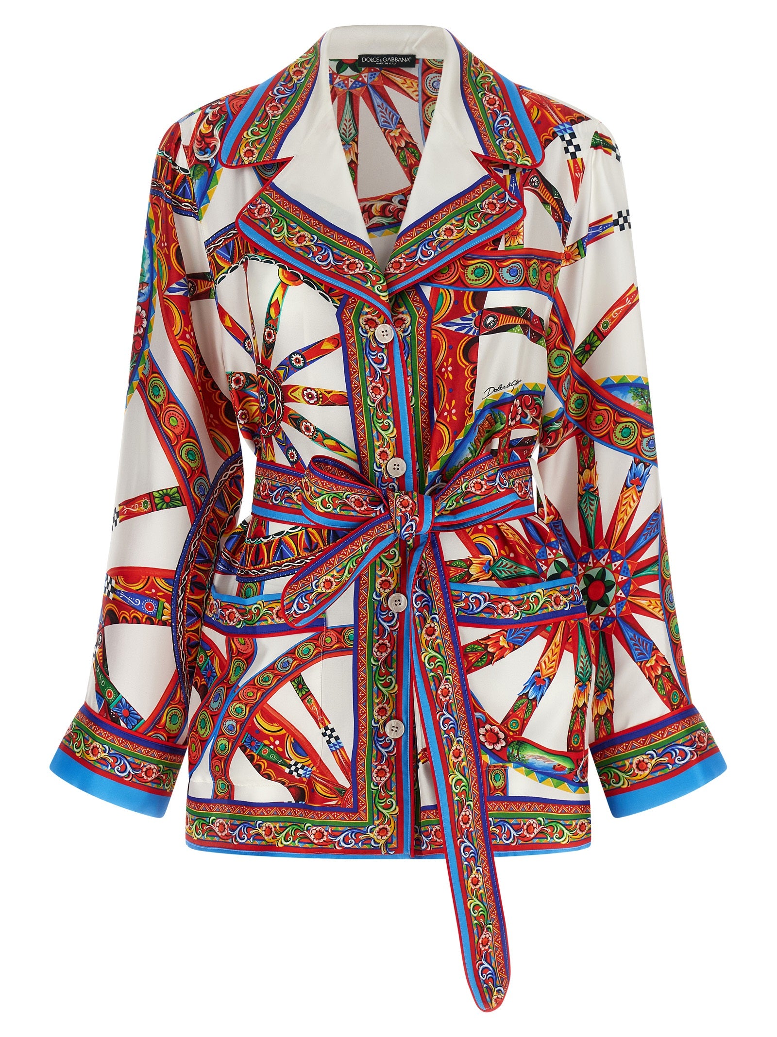 Dolce & Gabbana Multicolor Silk Blouse