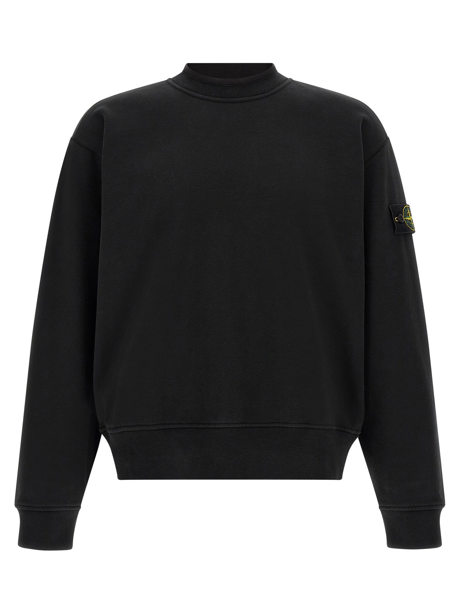 Stone Island Black Cotton Sweatshirt