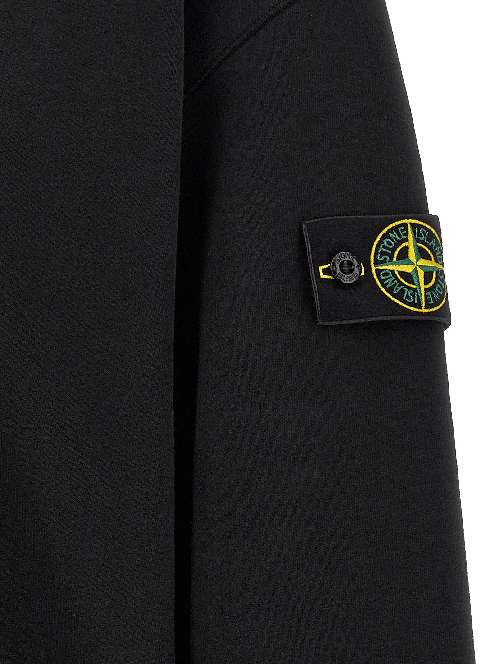 Stone Island Black Cotton Sweatshirt