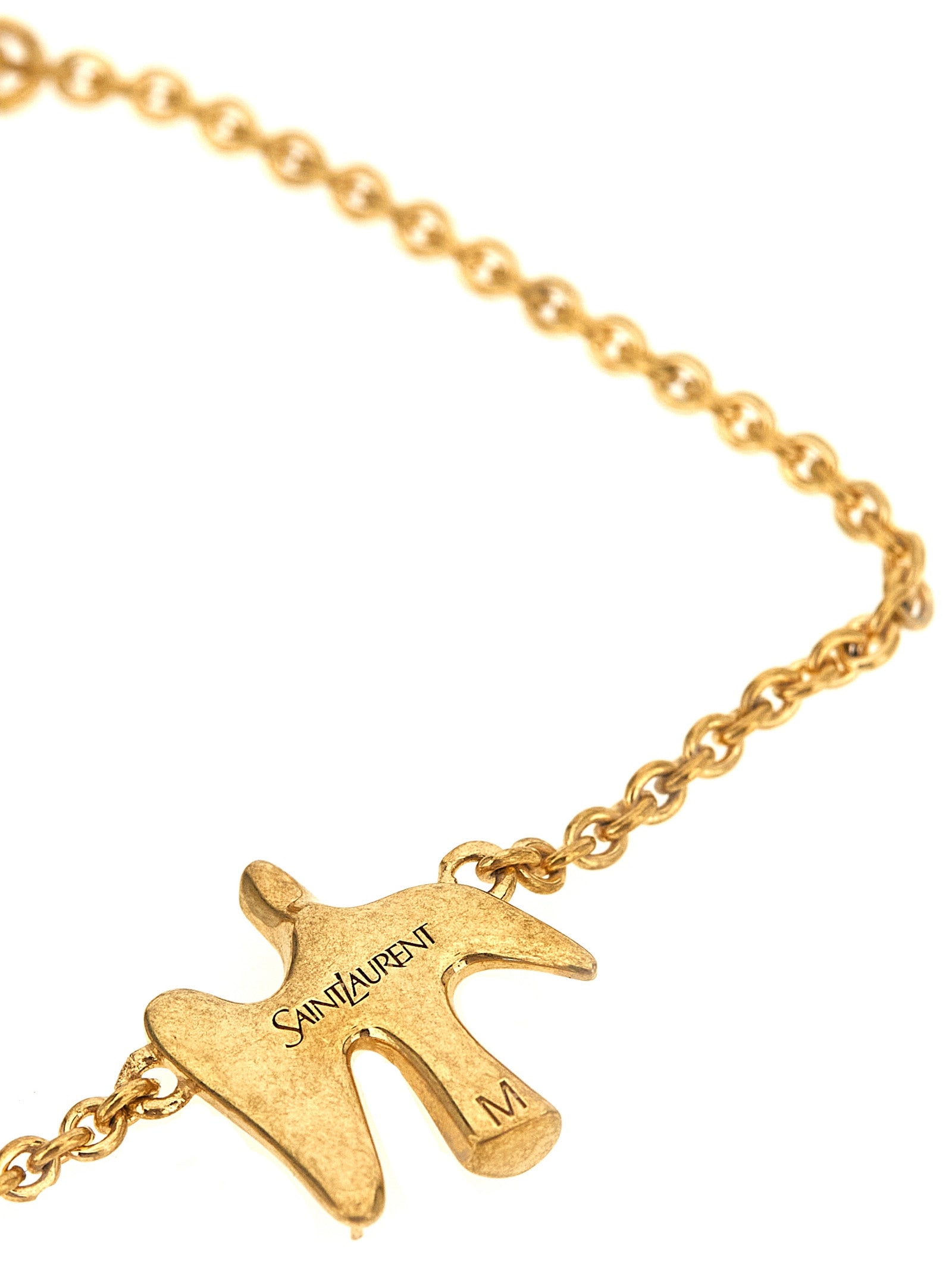Saint Laurent Gold Brass Bracelet