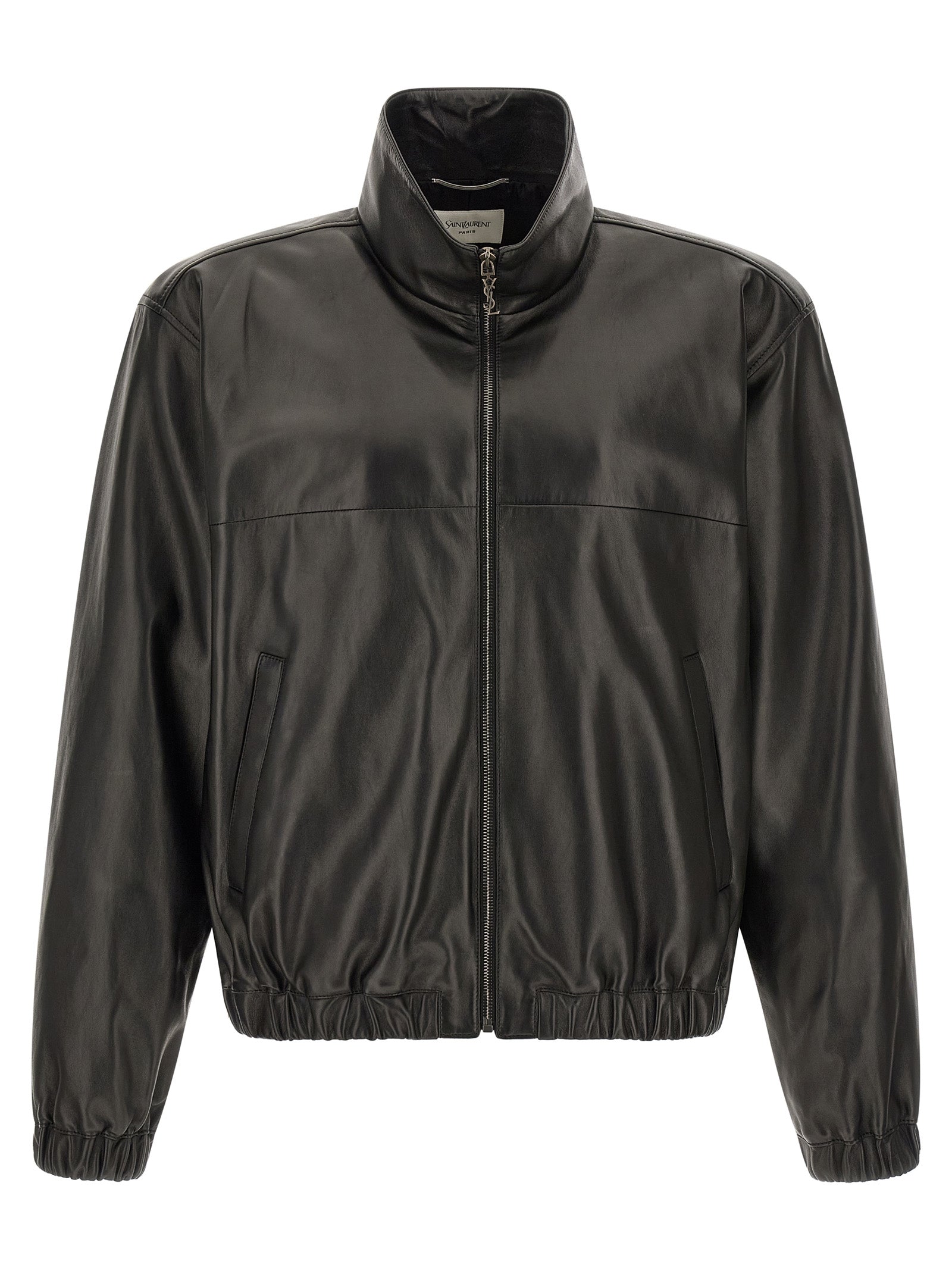 Saint Laurent Black Lamb Leather Leather Jacket
