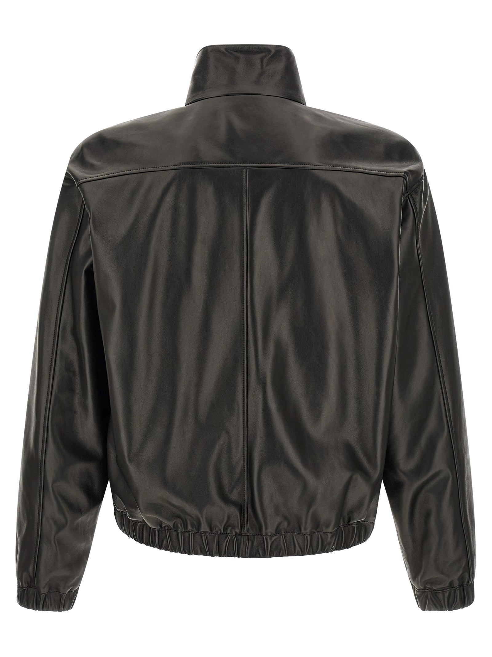 Saint Laurent Black Lamb Leather Leather Jacket