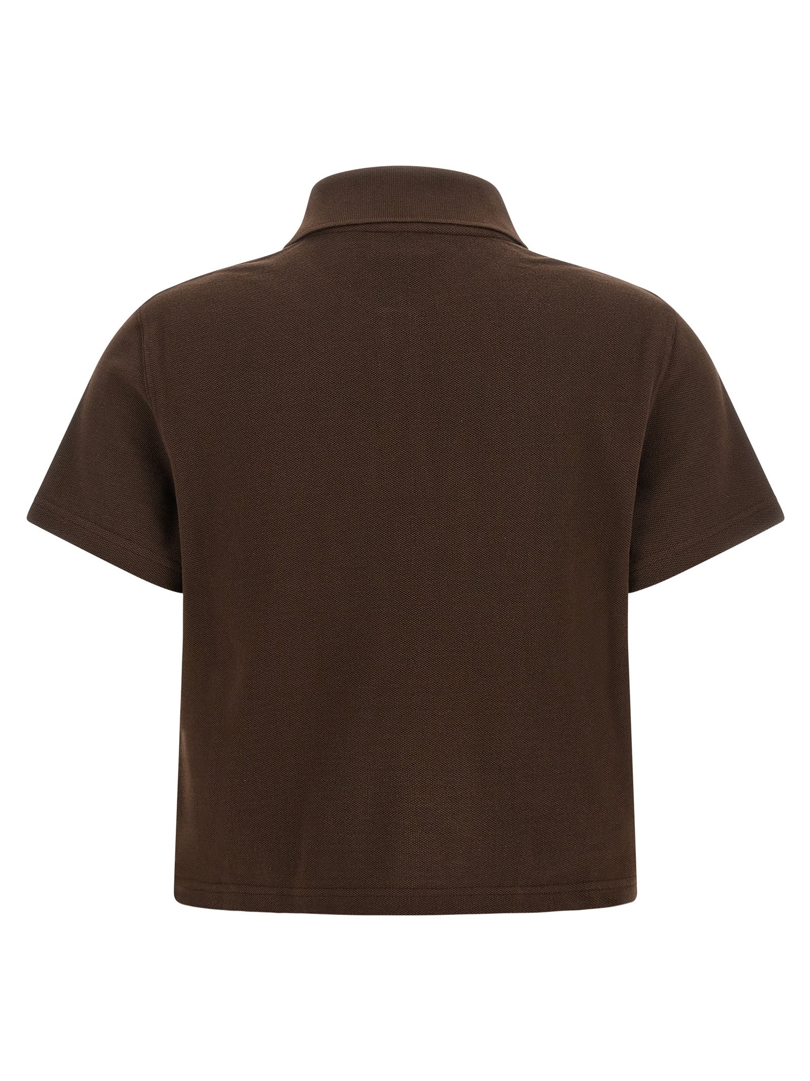 Saint Laurent Brown Cotton Polo Shirt