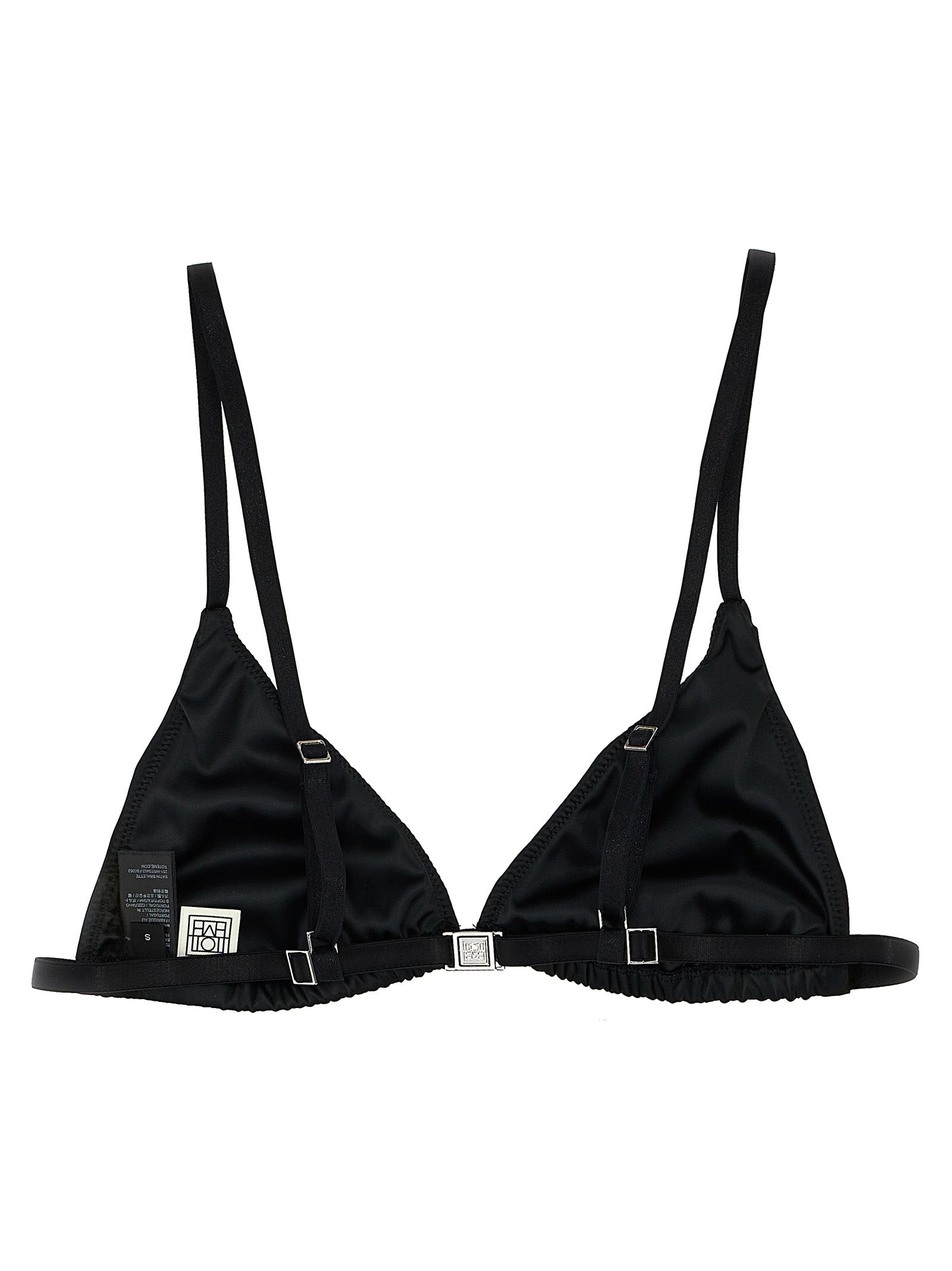 TOTEME Black Polyester Bra