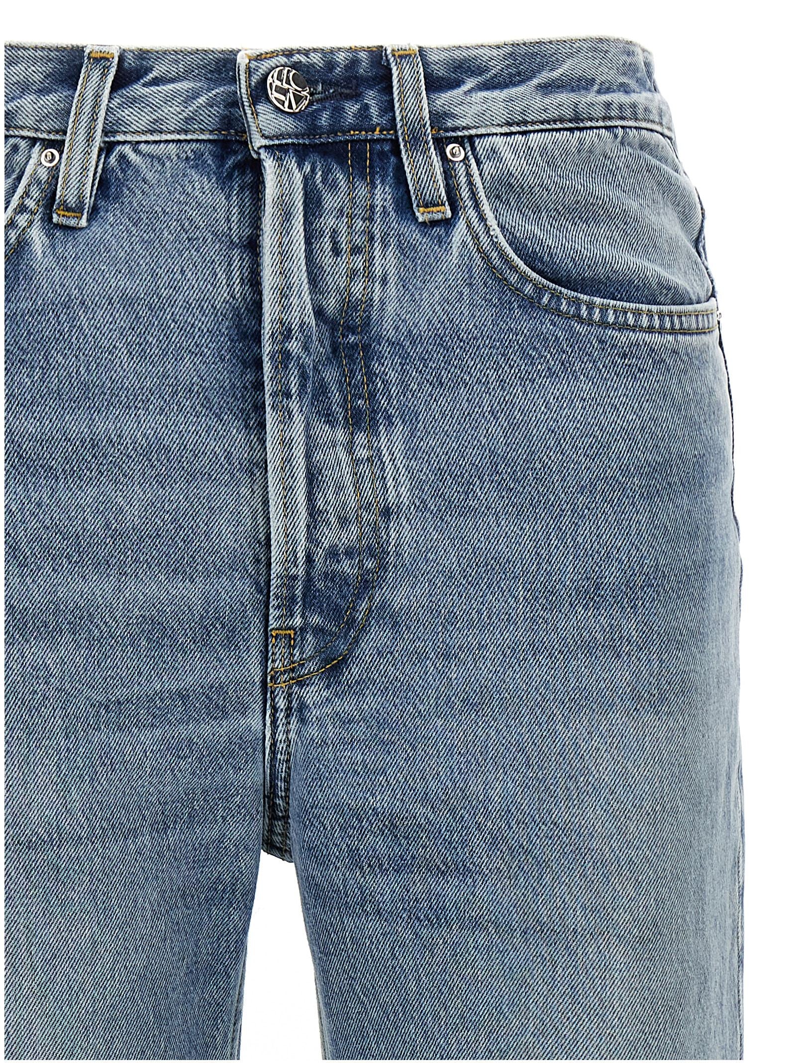 TOTEME Blue Cotton Straight-Leg Jeans