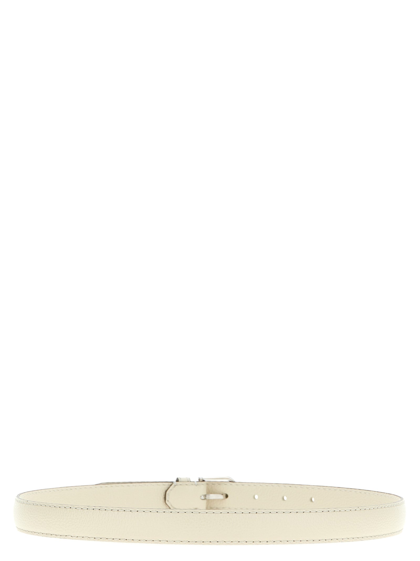 TOTEME White Leather Regular Belt