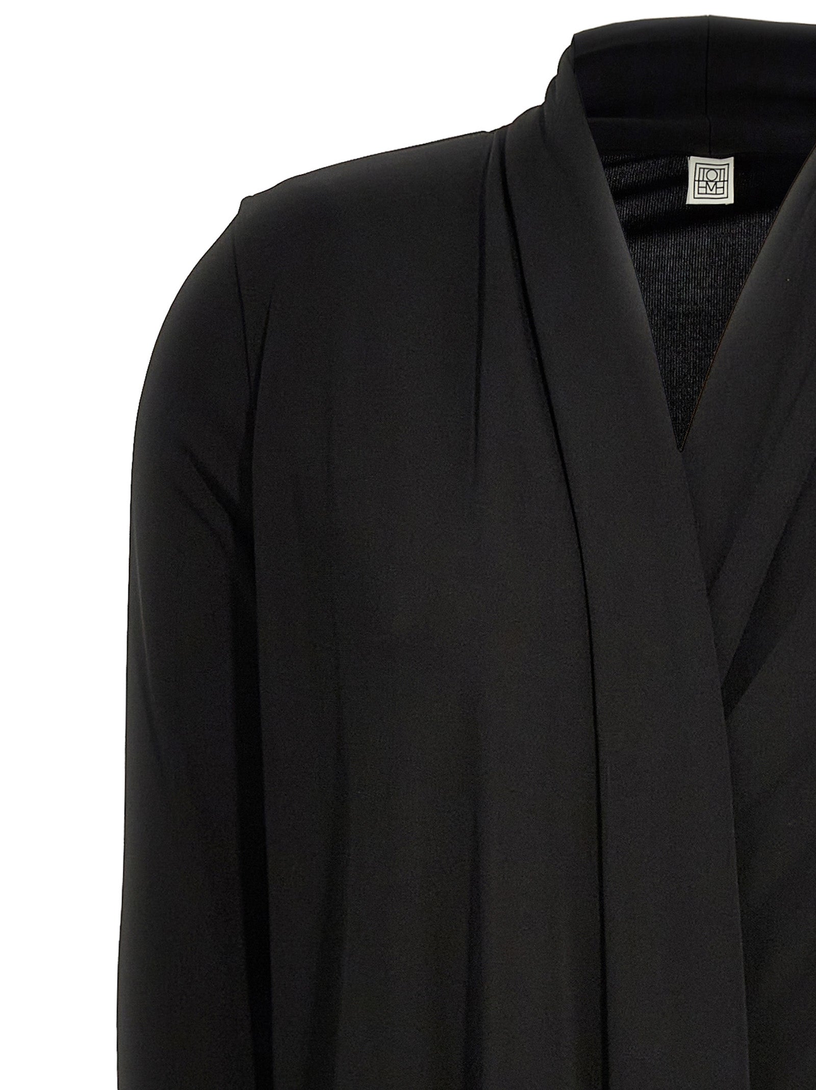 TOTEME Black Viscose Long Dress