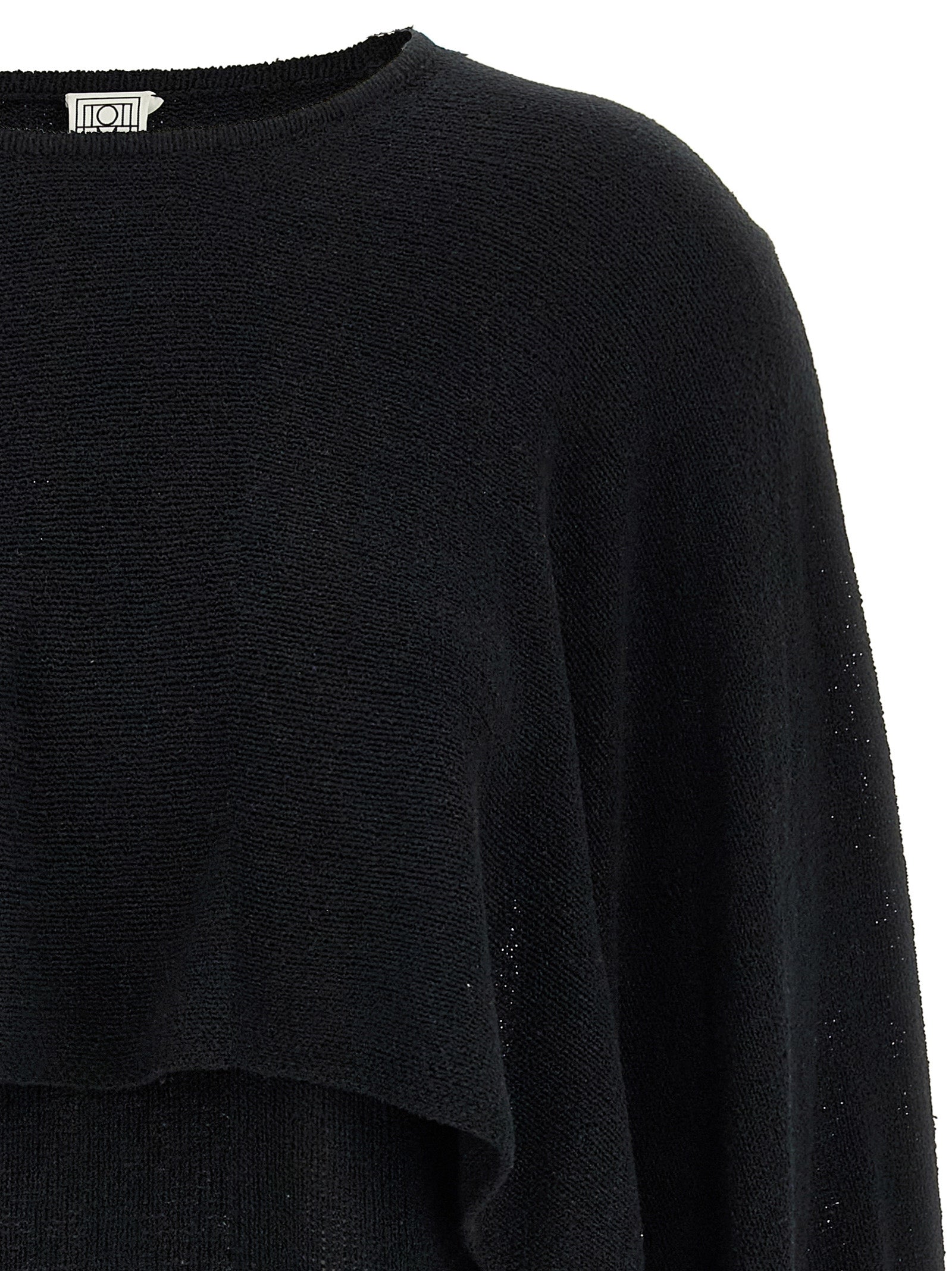 TOTEME Black Silk Cardigan