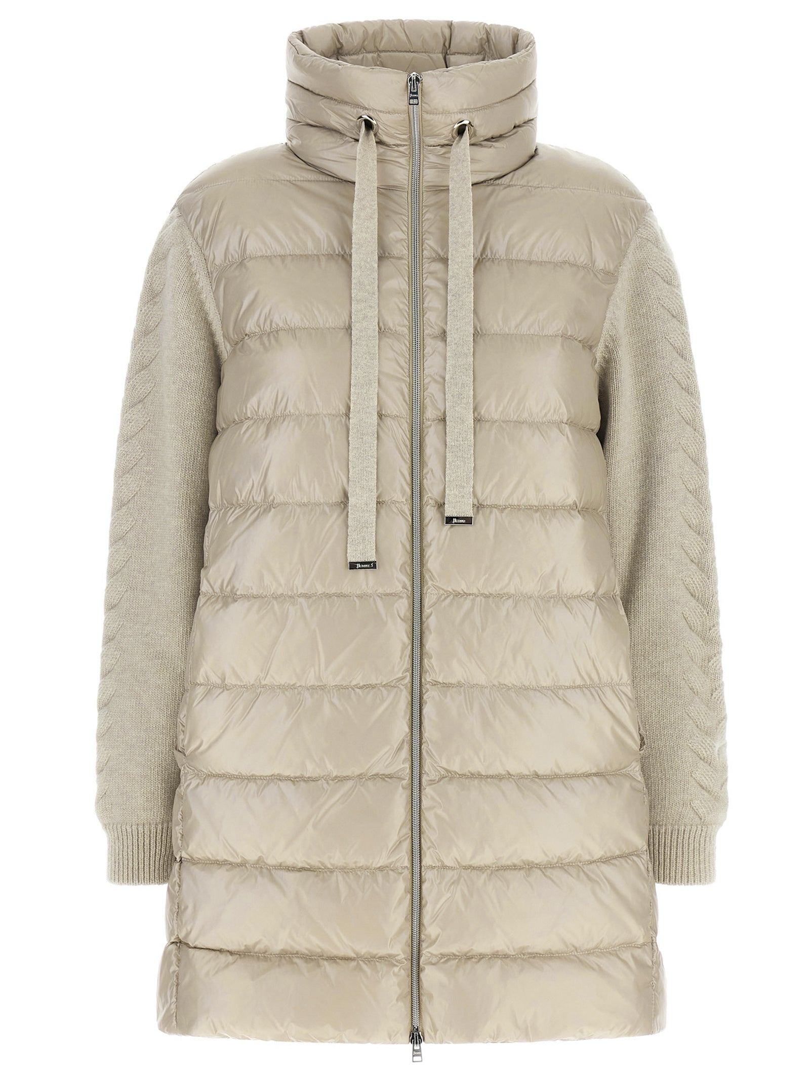 Herno Beige Polyamide Full-Length Jacket