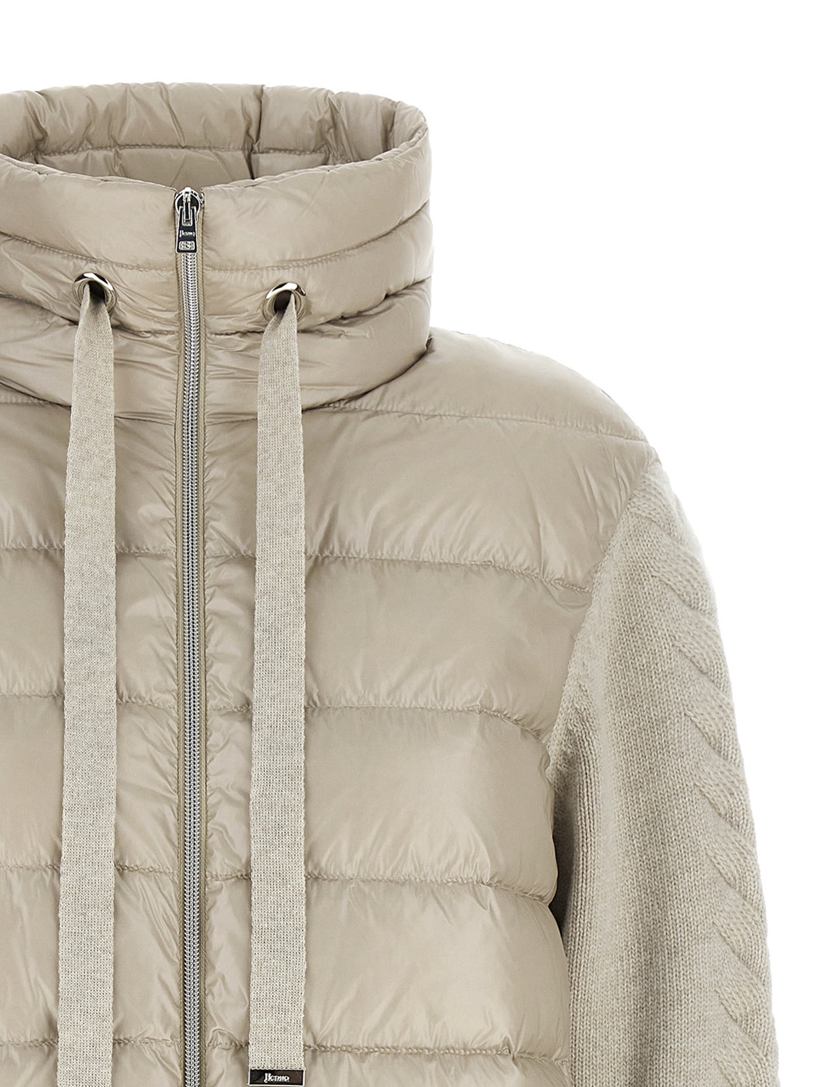 Herno Beige Polyamide Full-Length Jacket
