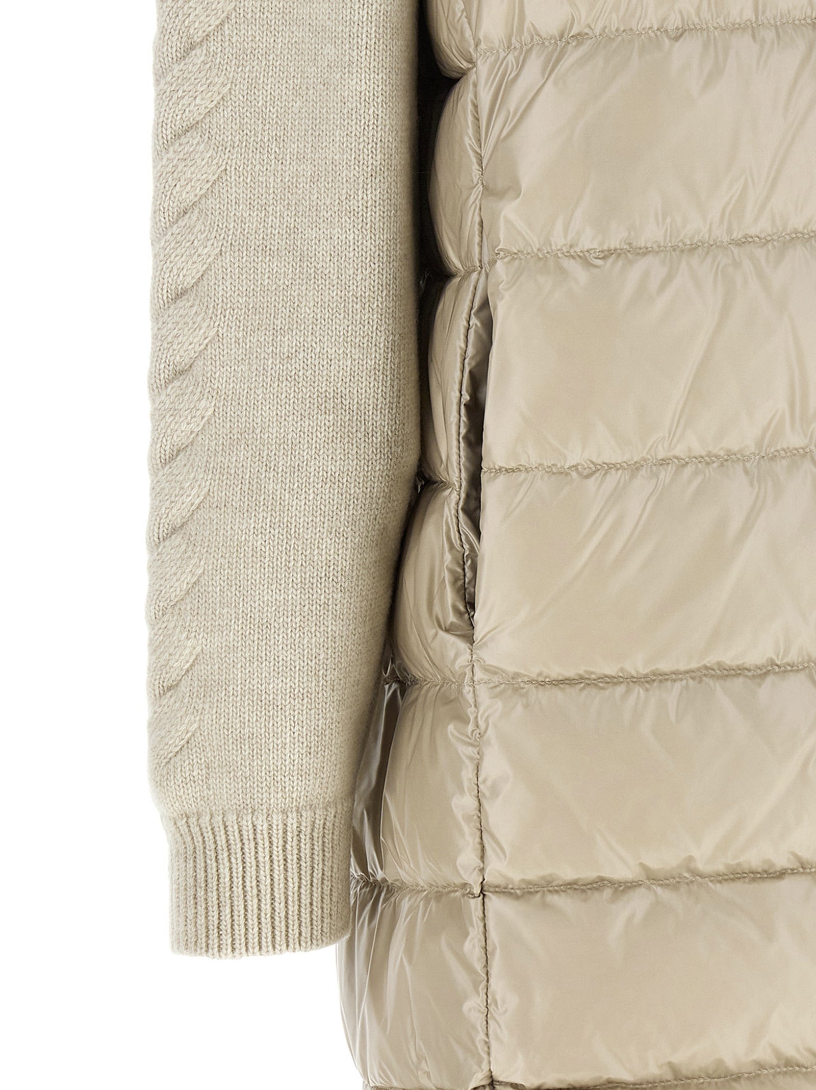 Herno Beige Polyamide Full-Length Jacket