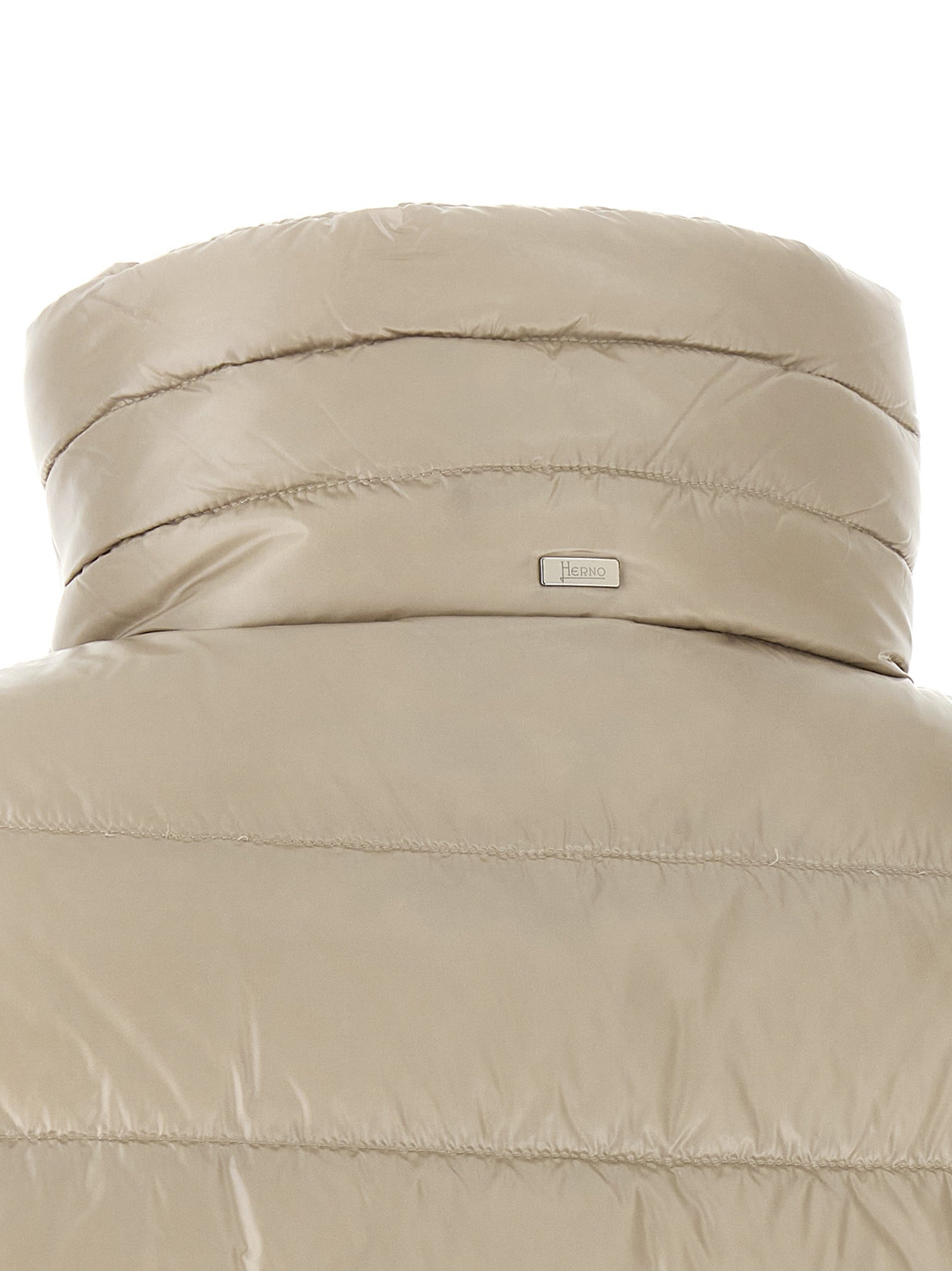 Herno Beige Polyamide Full-Length Jacket