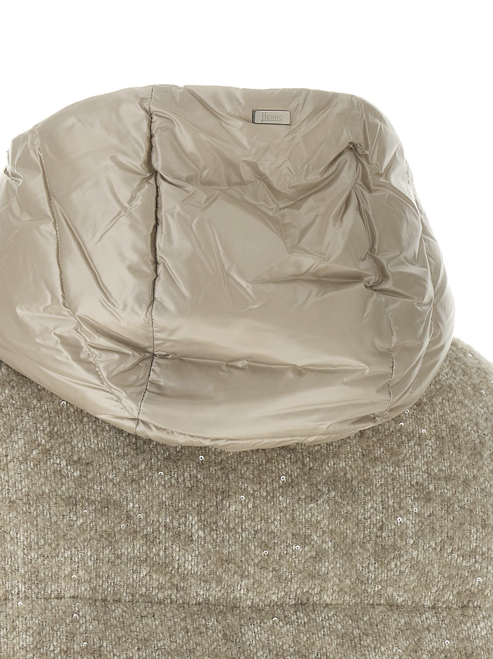 Herno Beige Wool Full-Length Jacket