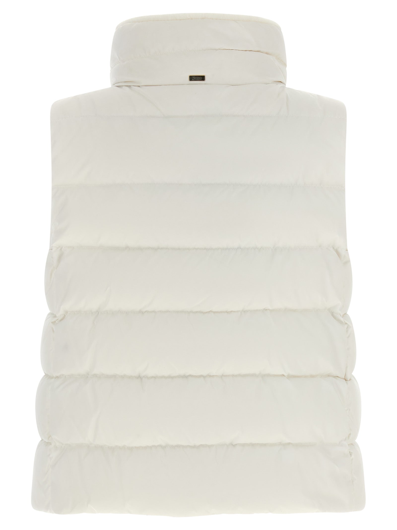Herno White Polyester Sleeveless Jacket