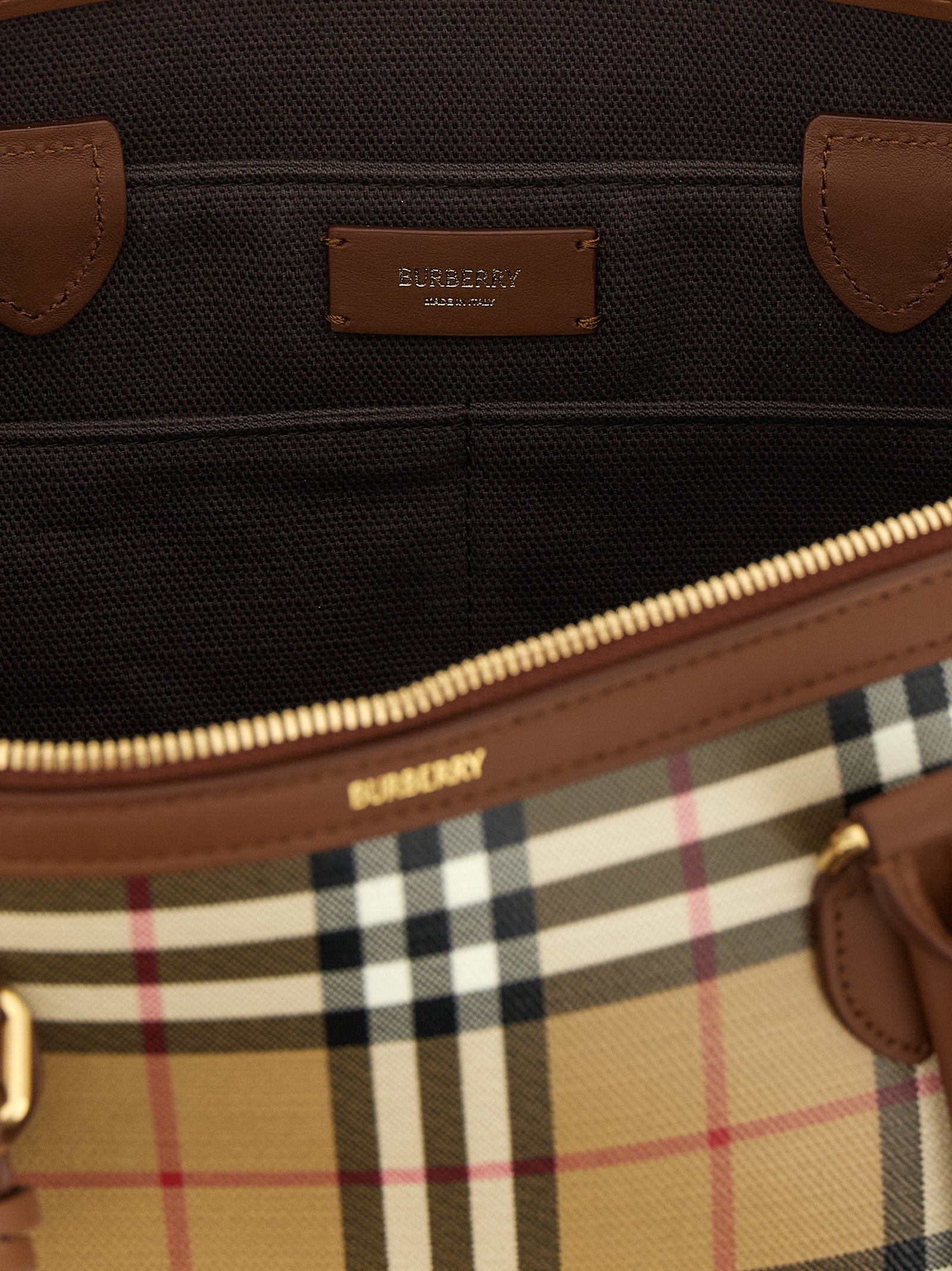 Burberry Beige Cotton Tote Bag