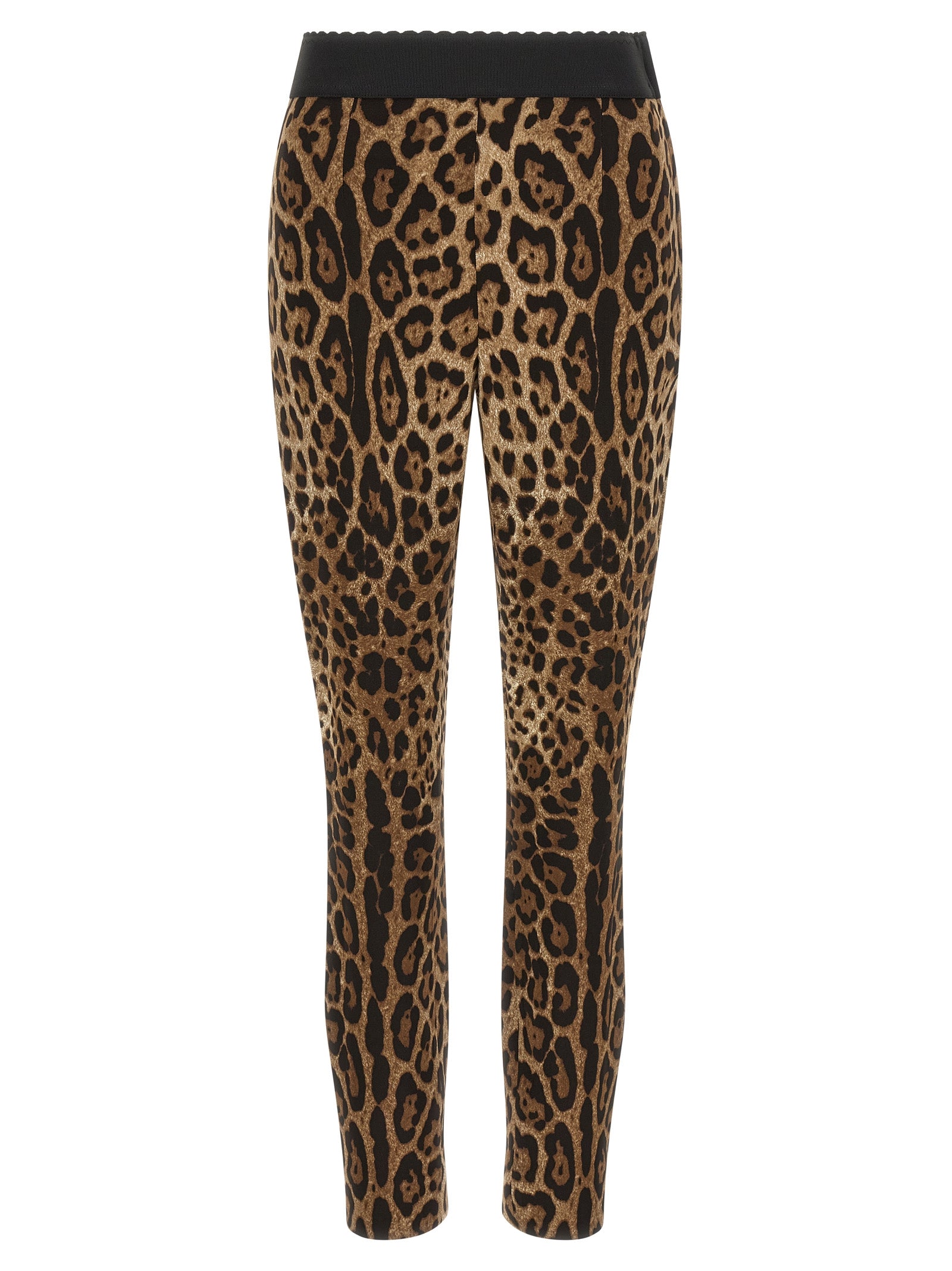 Dolce & Gabbana Brown Viscose Leggings
