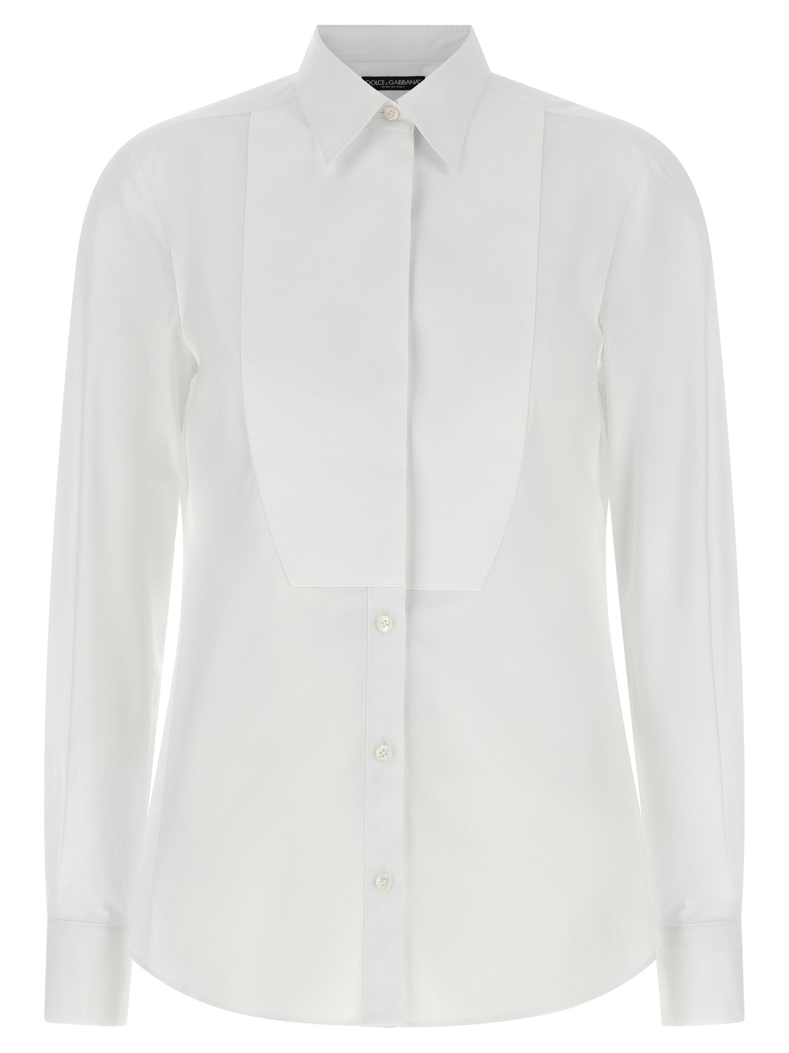 Dolce & Gabbana White Cotton Blouse