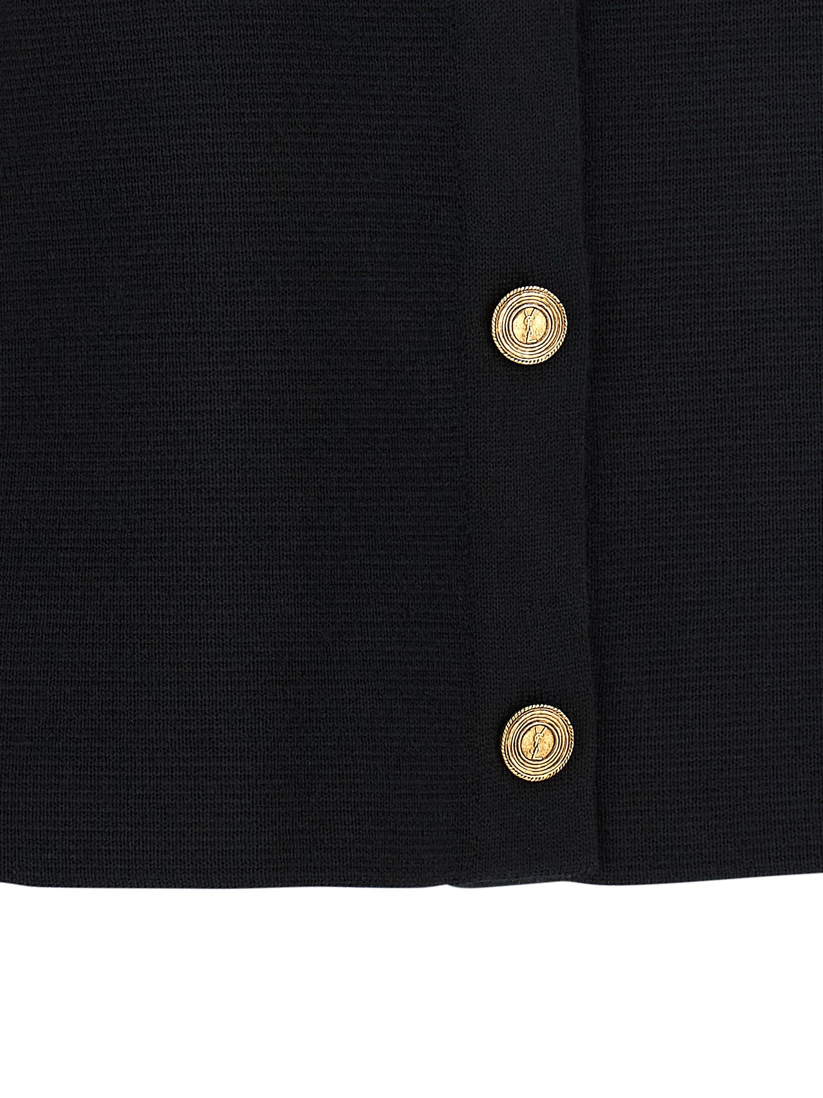 Saint Laurent Black Wool Cardigan