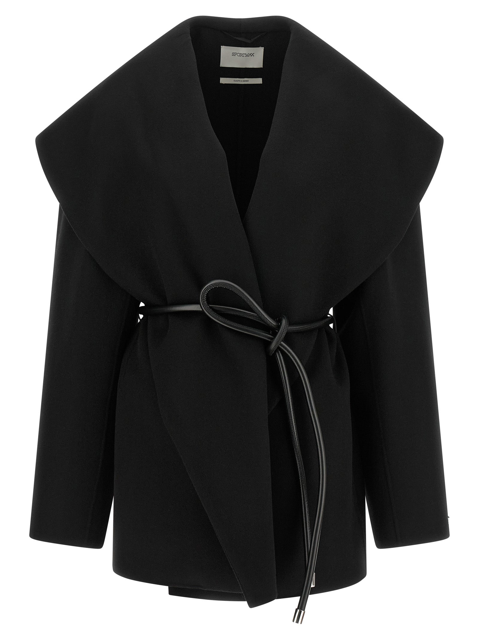 Sportmax Black Wool Coat