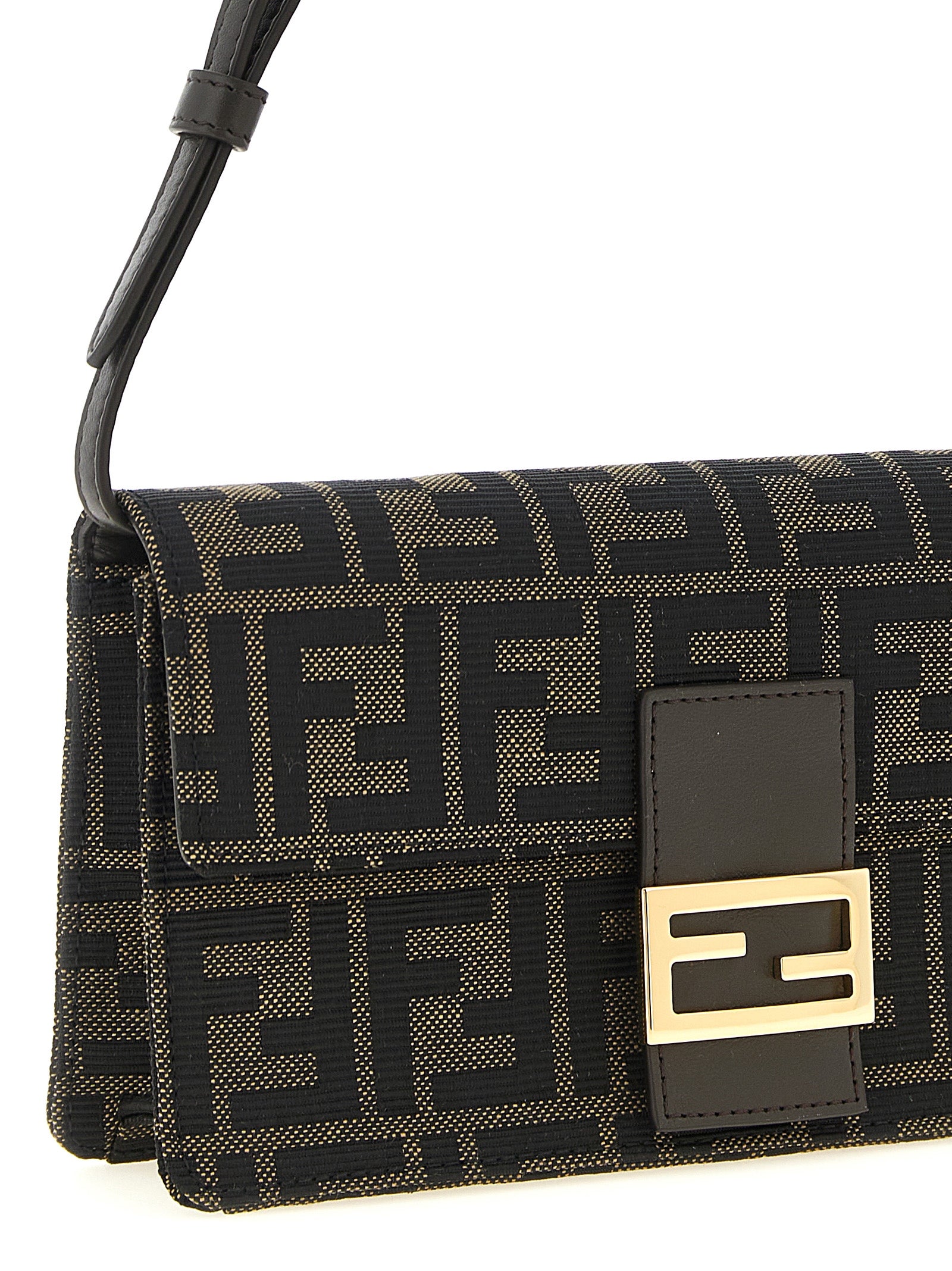 Fendi Brown Polyester Cardholder