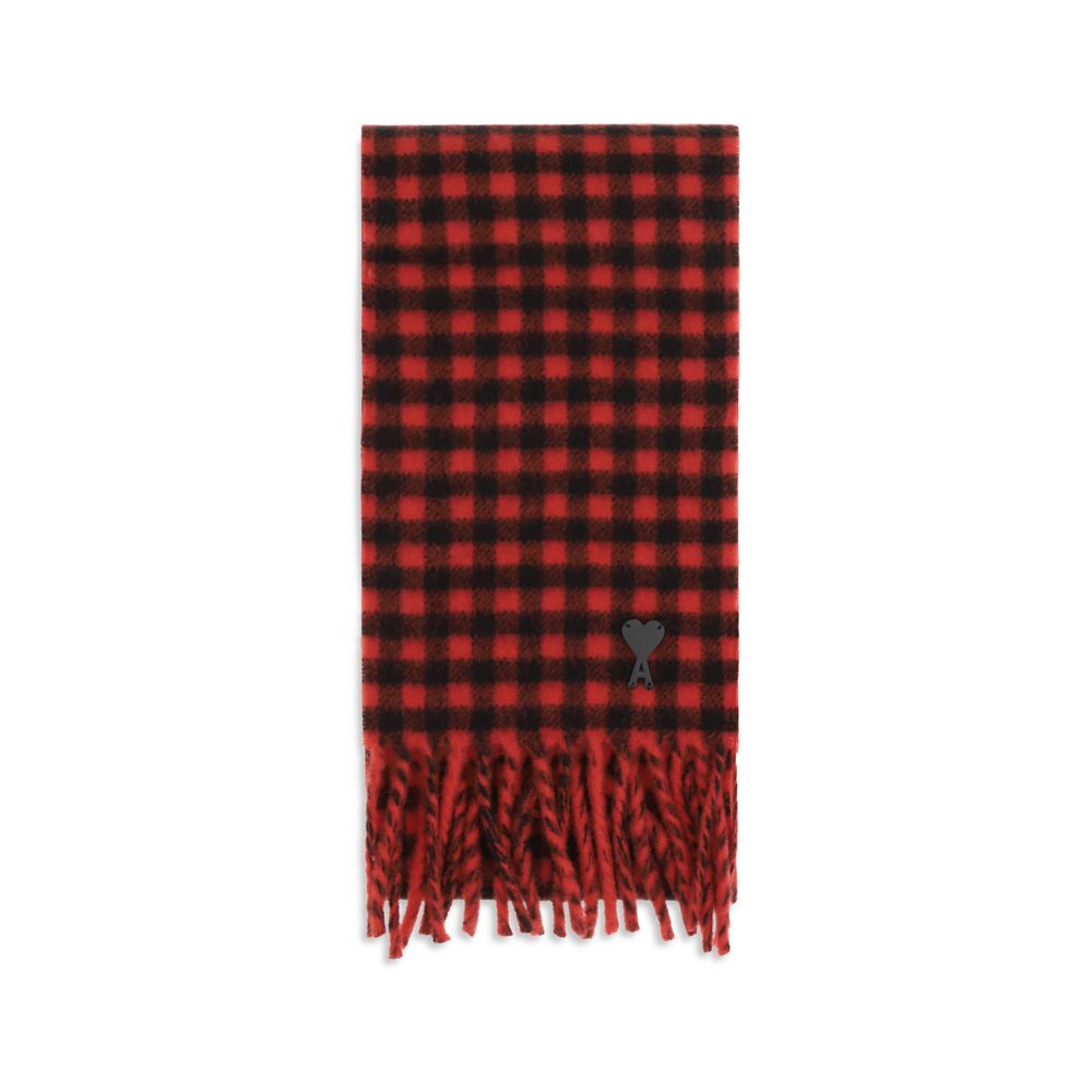 Ami Paris Multicolor Wool Oves Aries Scarf