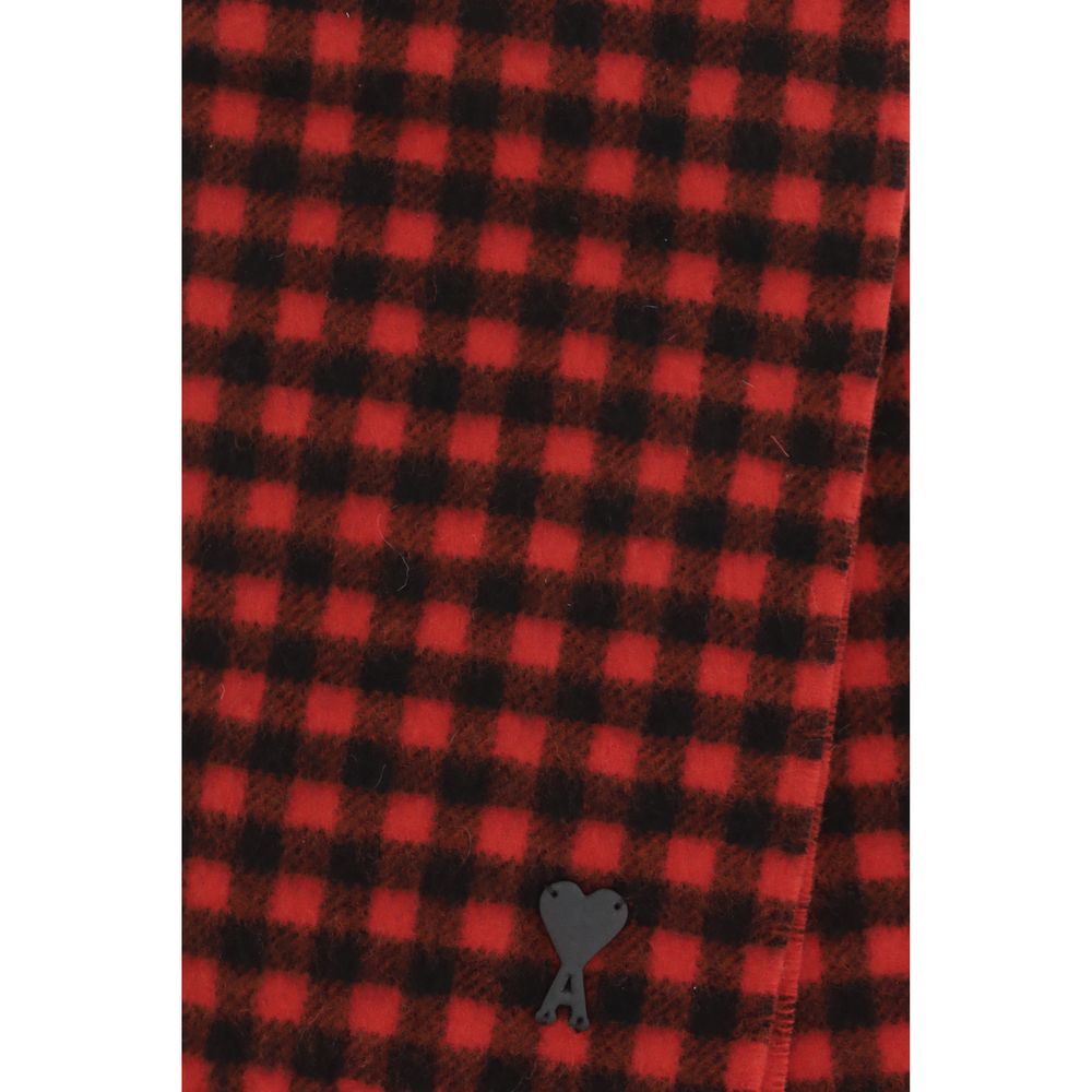 Ami Paris Multicolor Wool Oves Aries Scarf