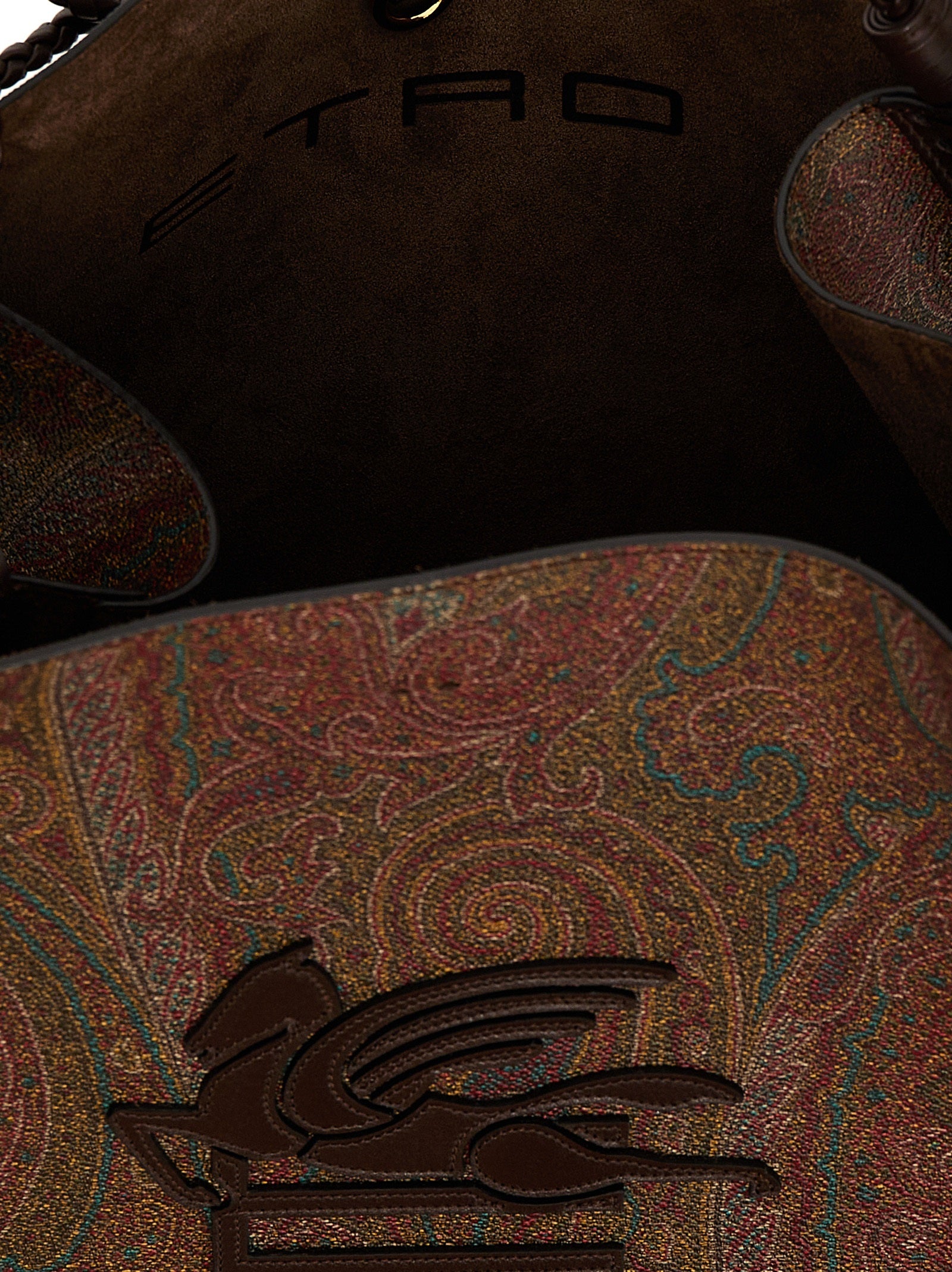 Etro Brown Cotton Tote Bag