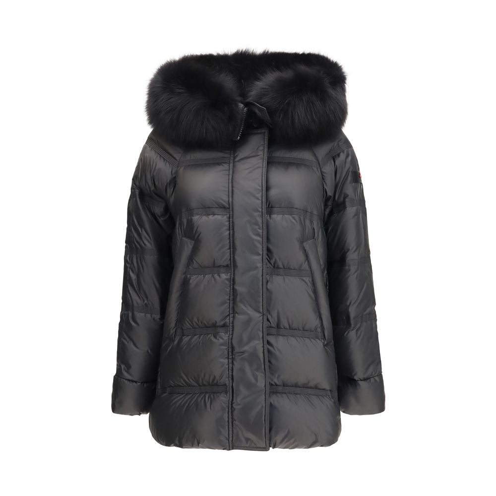 Peuterey Black Polyester Full-Length Jacket