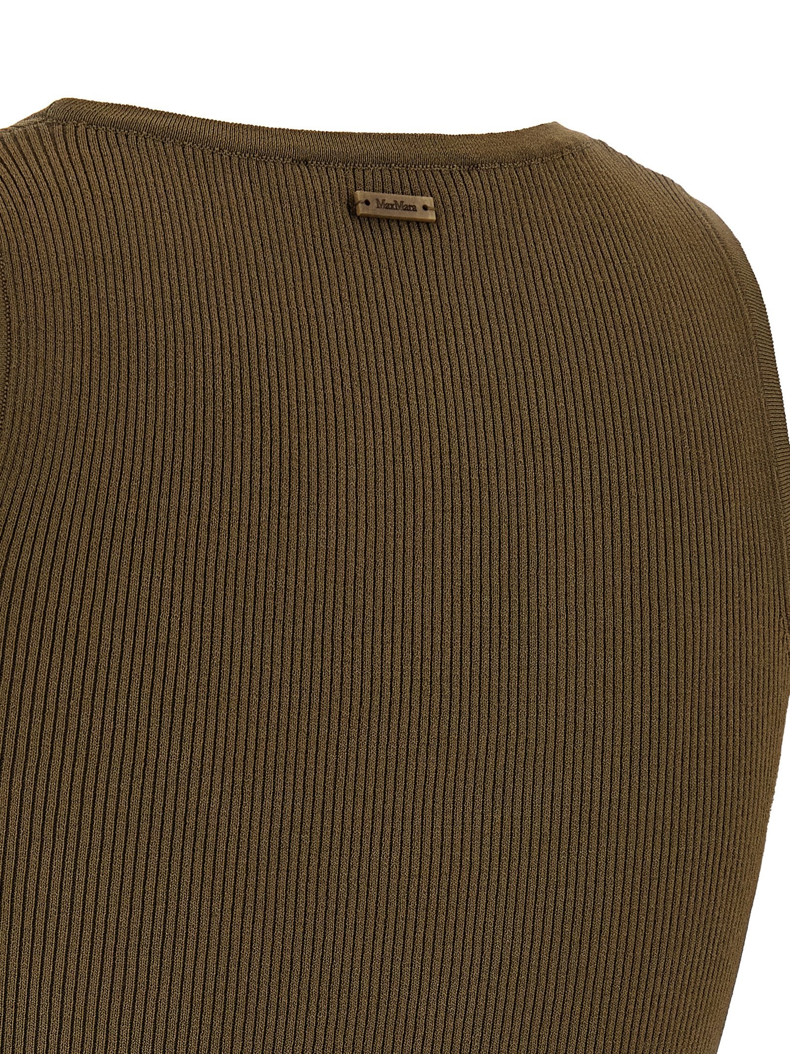 Max Mara Bicolor Viscose Sleeveles T-Shirt