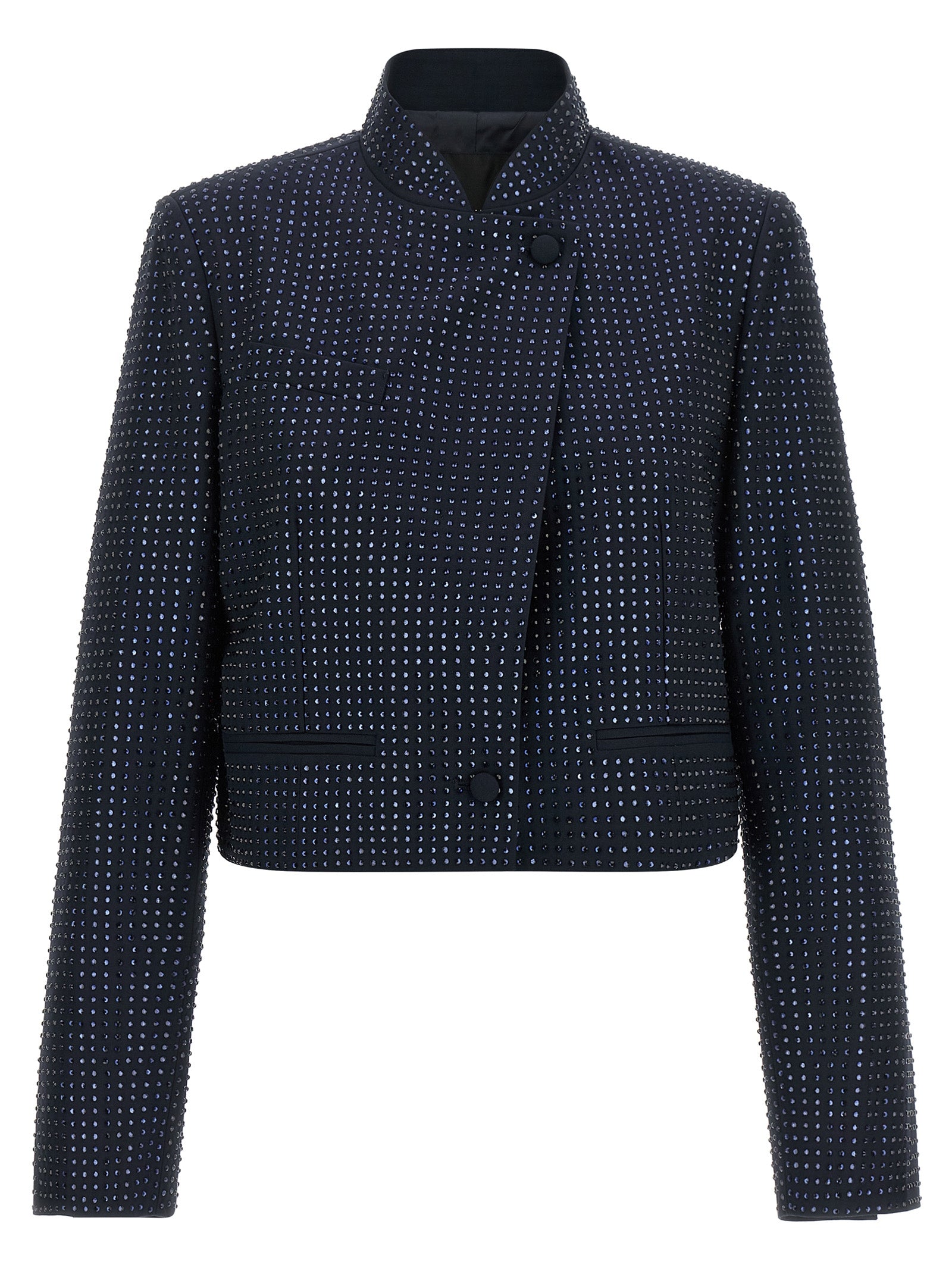 PINKO Blue Polyester Full-Length Jacket
