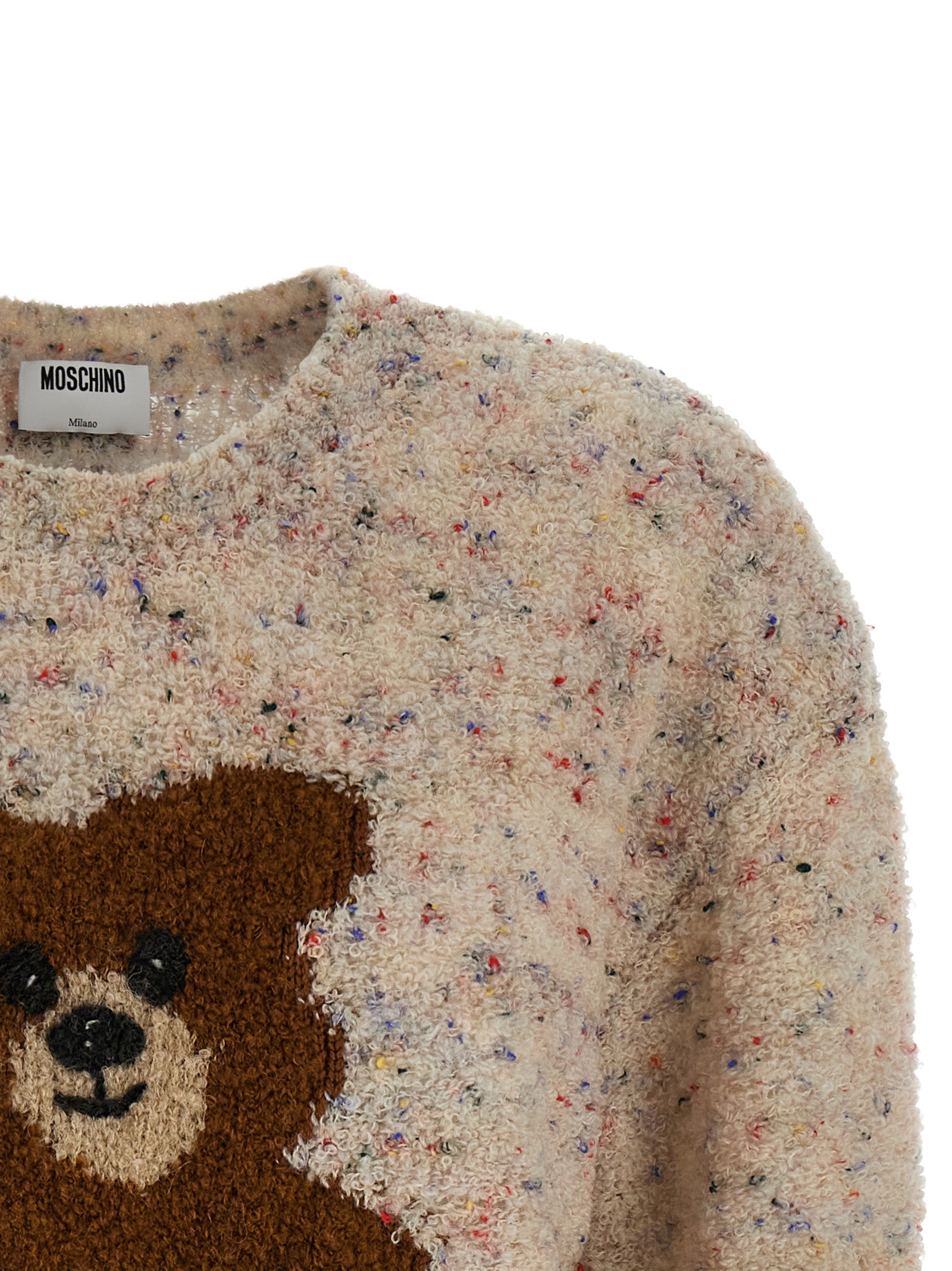 Moschino Multicolor Virgin Wool Cardigan