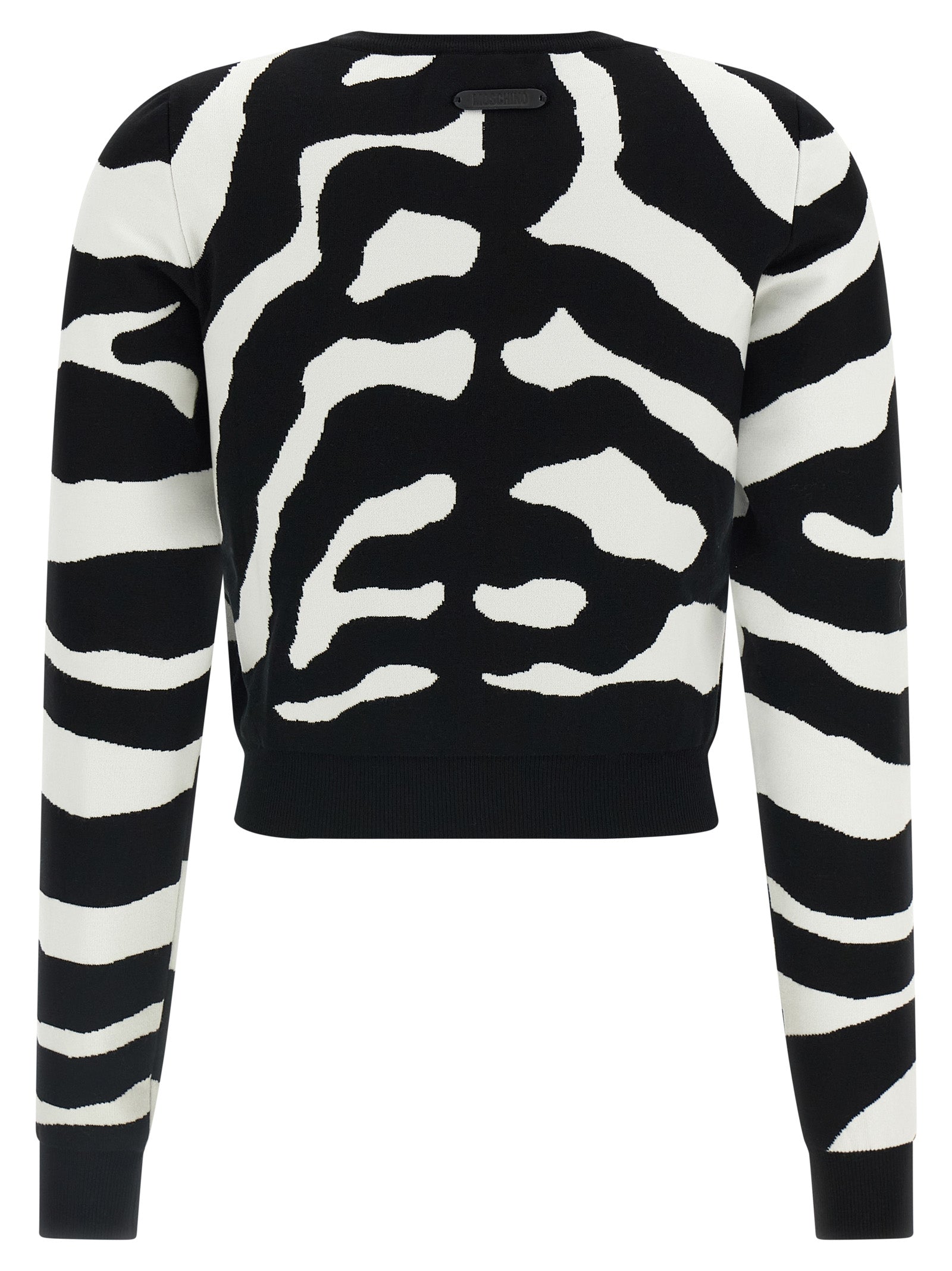 Moschino Black Viscose Cardigan