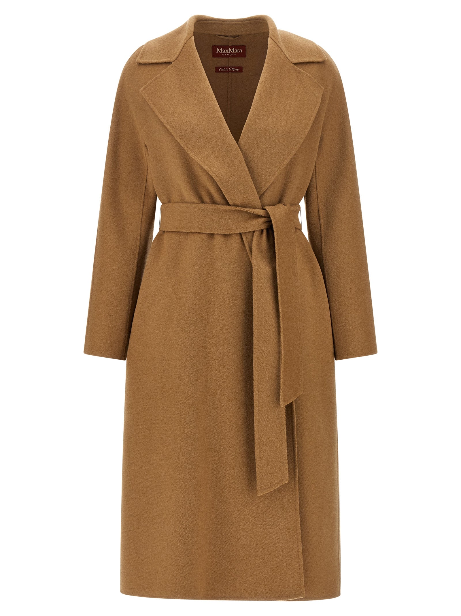 Max Mara Beige Virgin Wool Coat