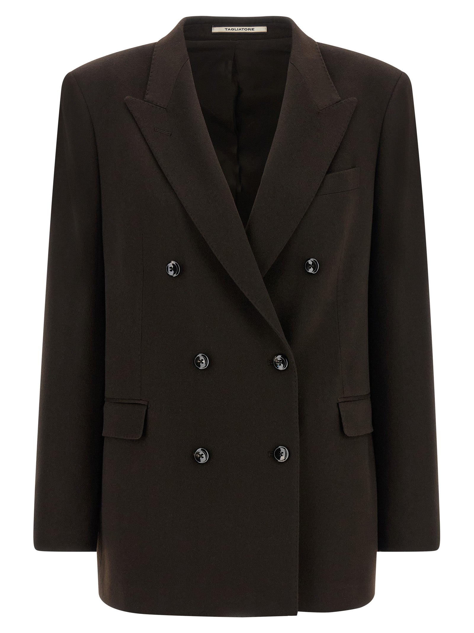 Tagliatore Brown Cashmere Blazer