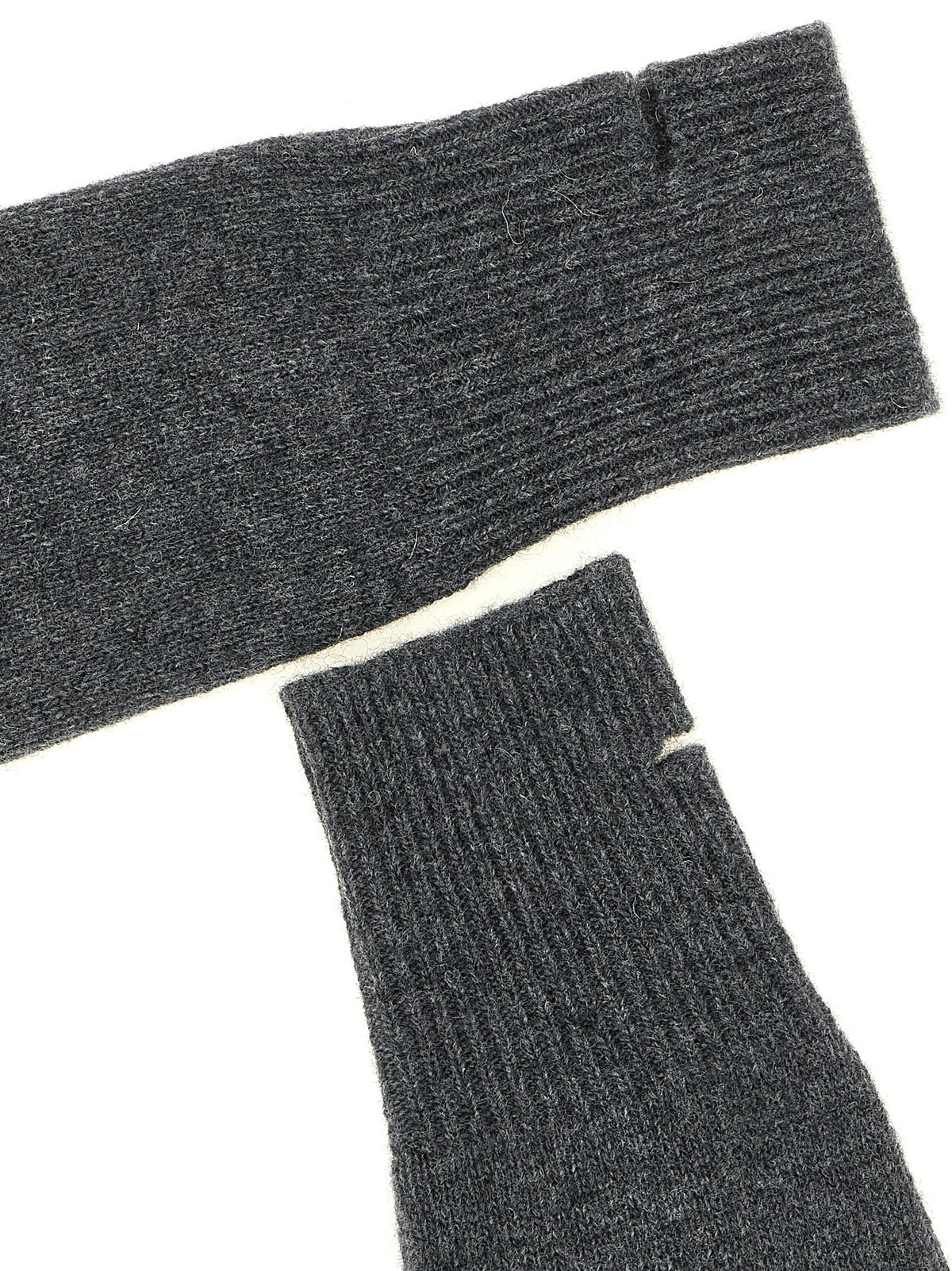NUDE Gray Wool Gloves