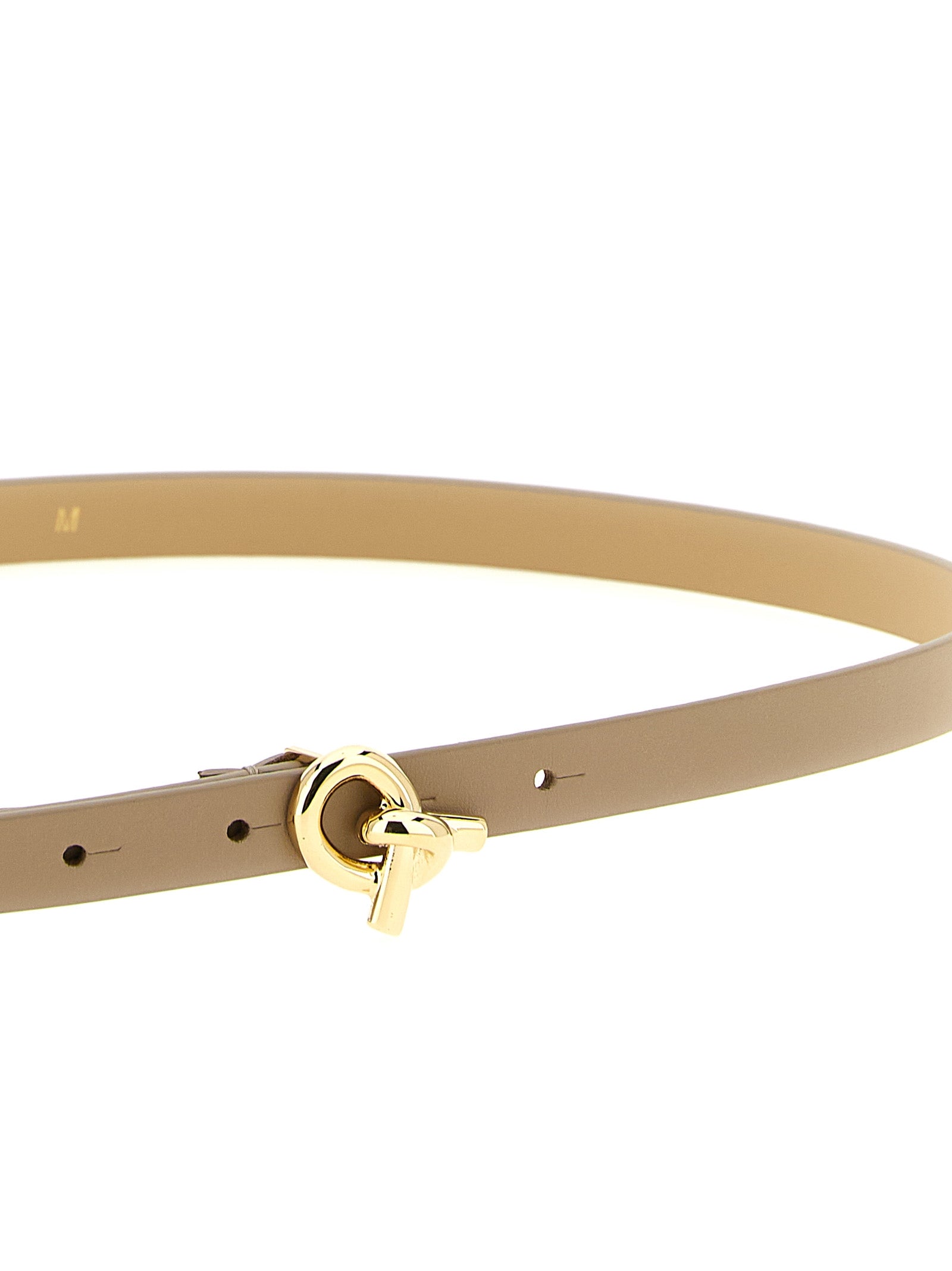 Fabiana Filippi Beige Leather Thin Belt