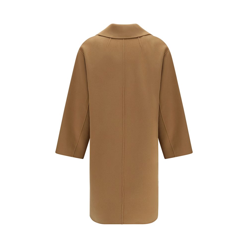 'S Max Mara Beige Wool Oves Aries Coat