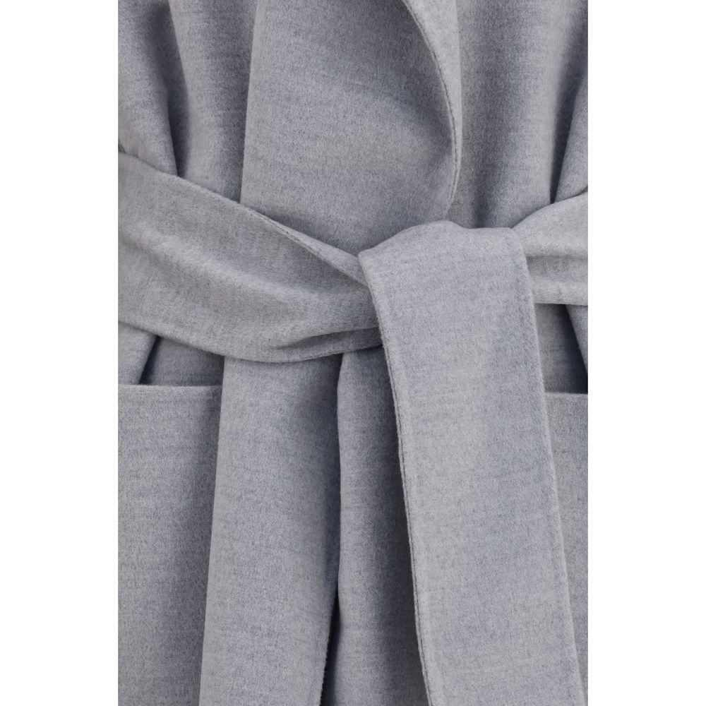 Fabiana Filippi Gray Wool Oves Aries Coat