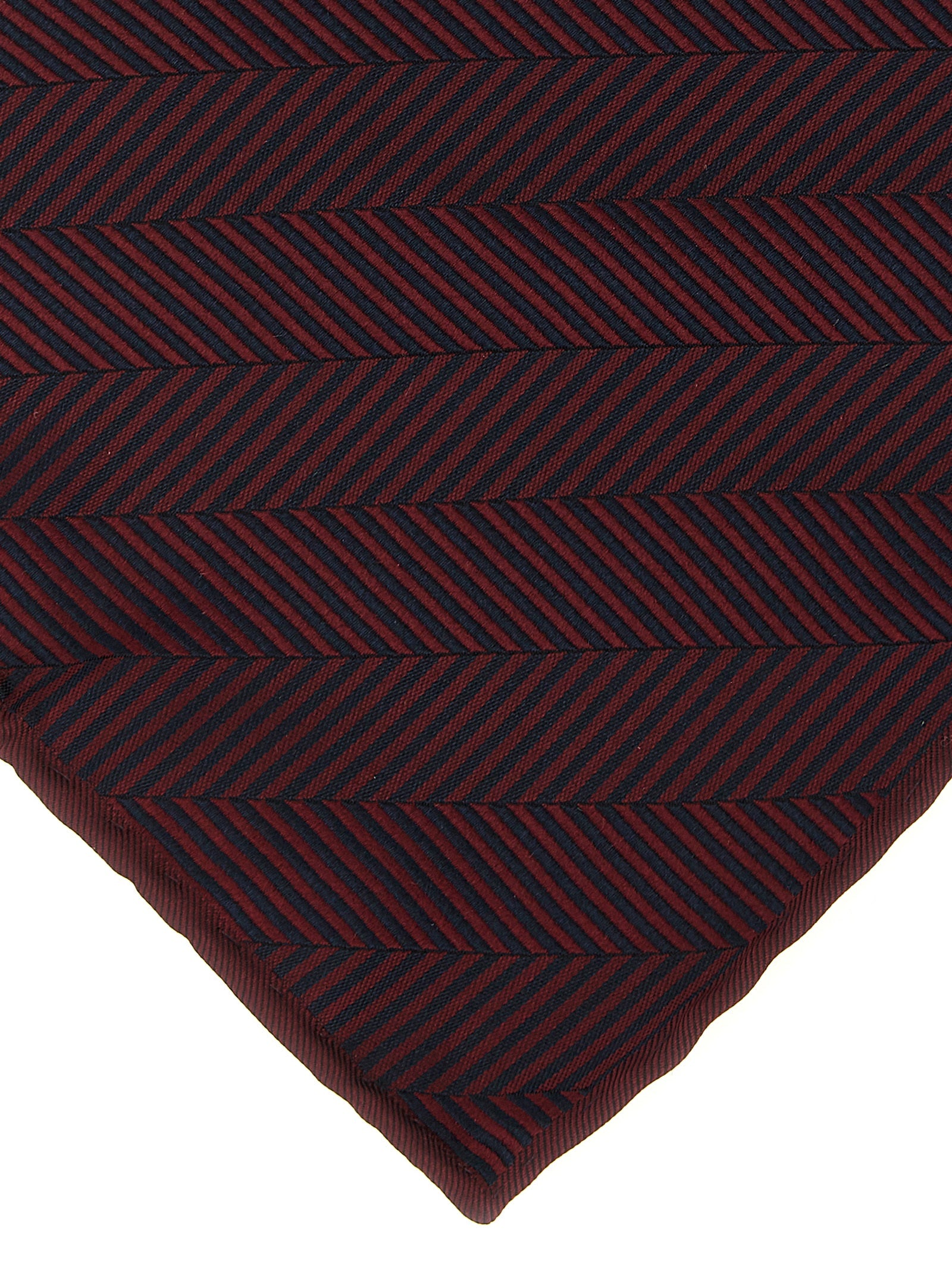 Brunello Cucinelli Bordeaux Silk Pocket Square