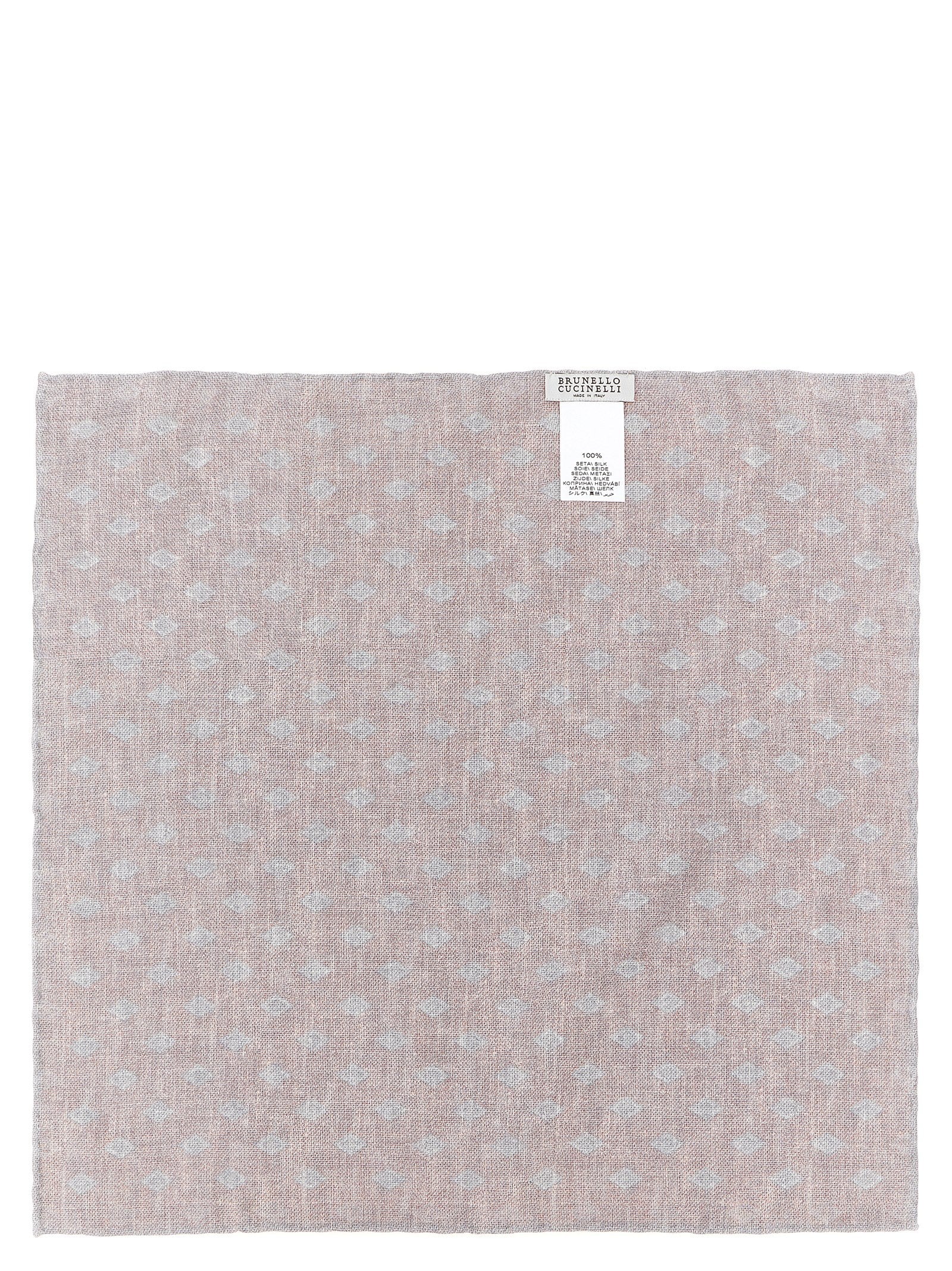 Brunello Cucinelli Multicolor Silk Pocket Square
