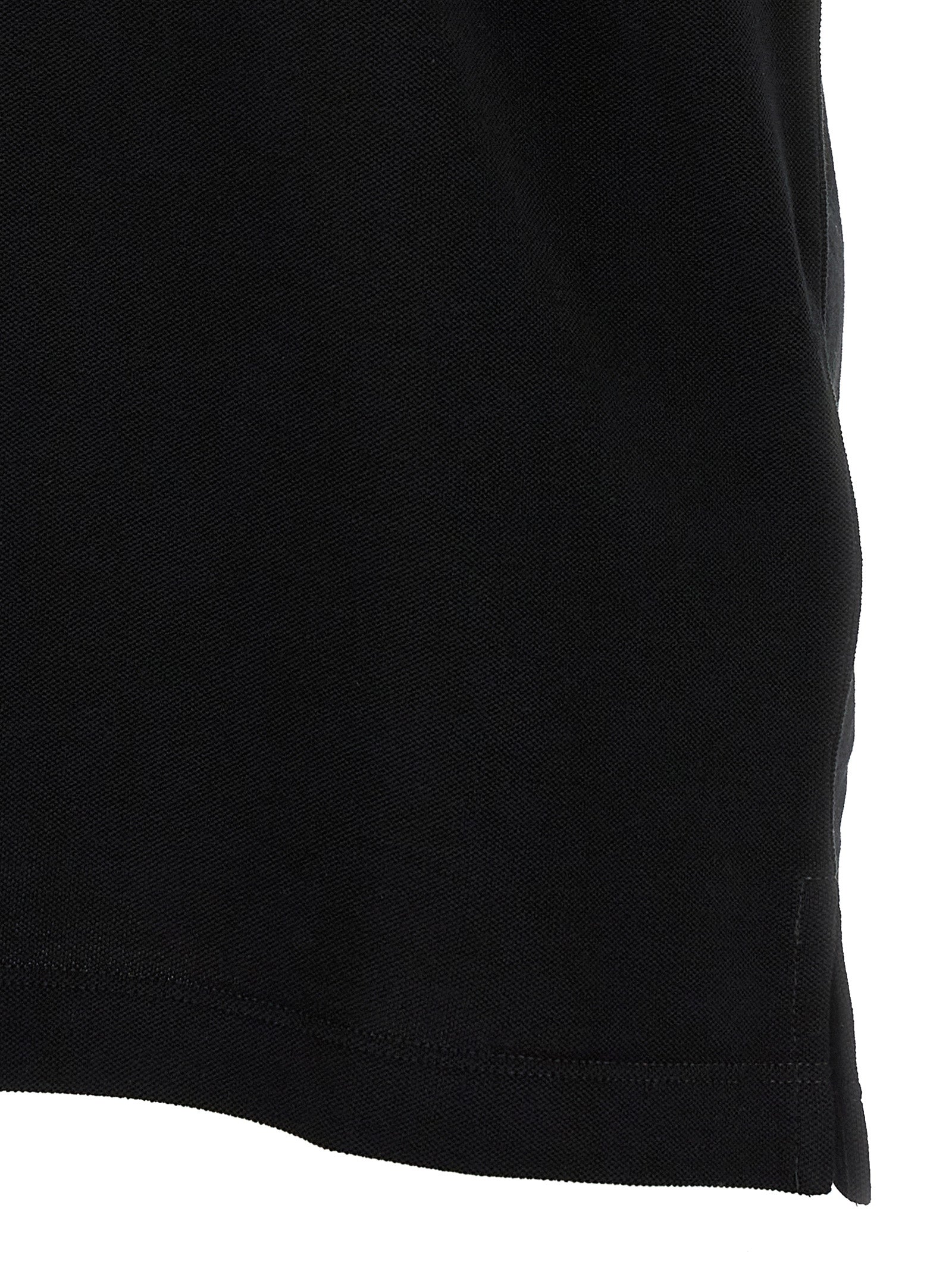 Fendi Black Cotton Polo Shirt