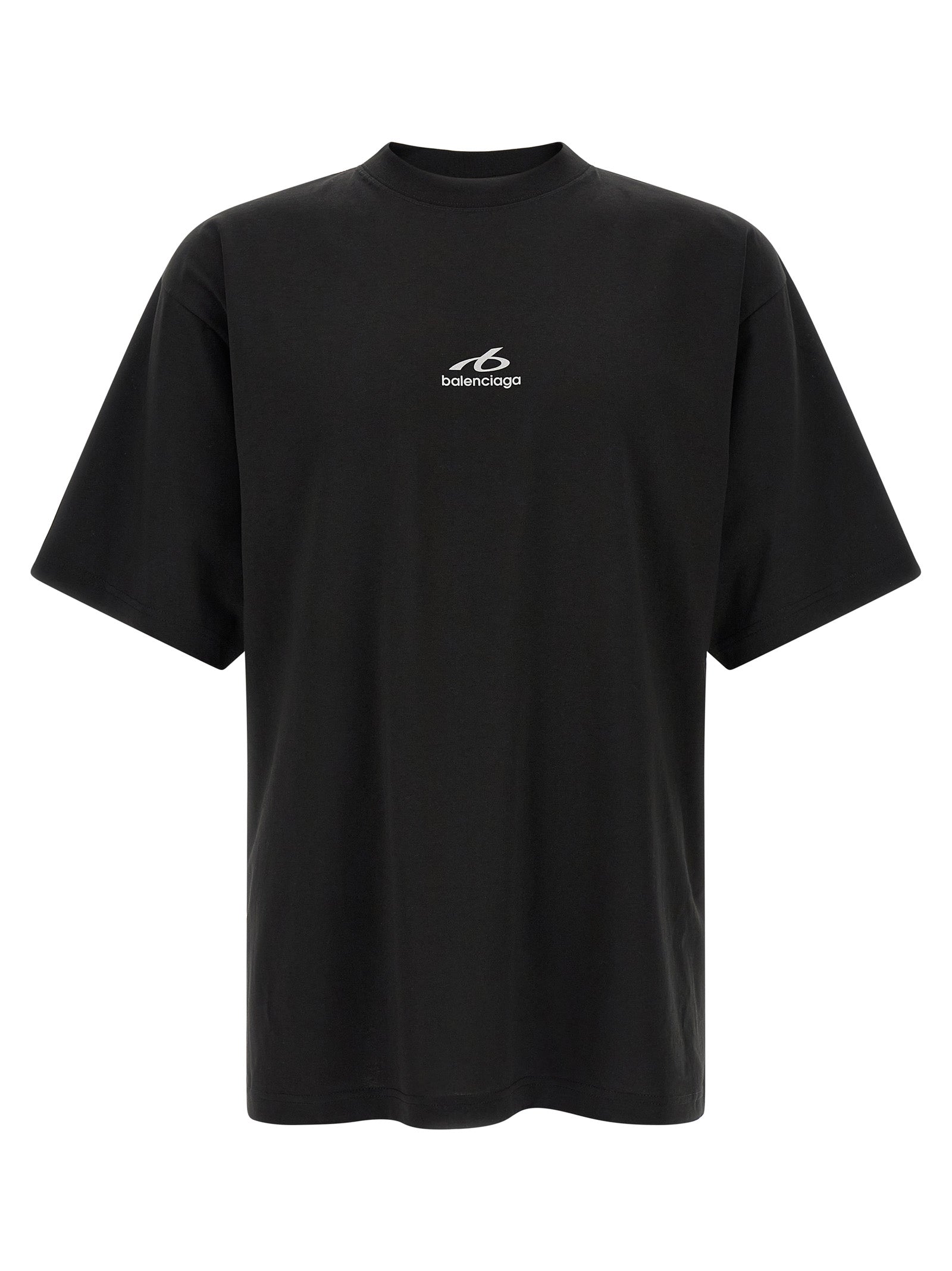 Balenciaga Black Cotton T-Shirt