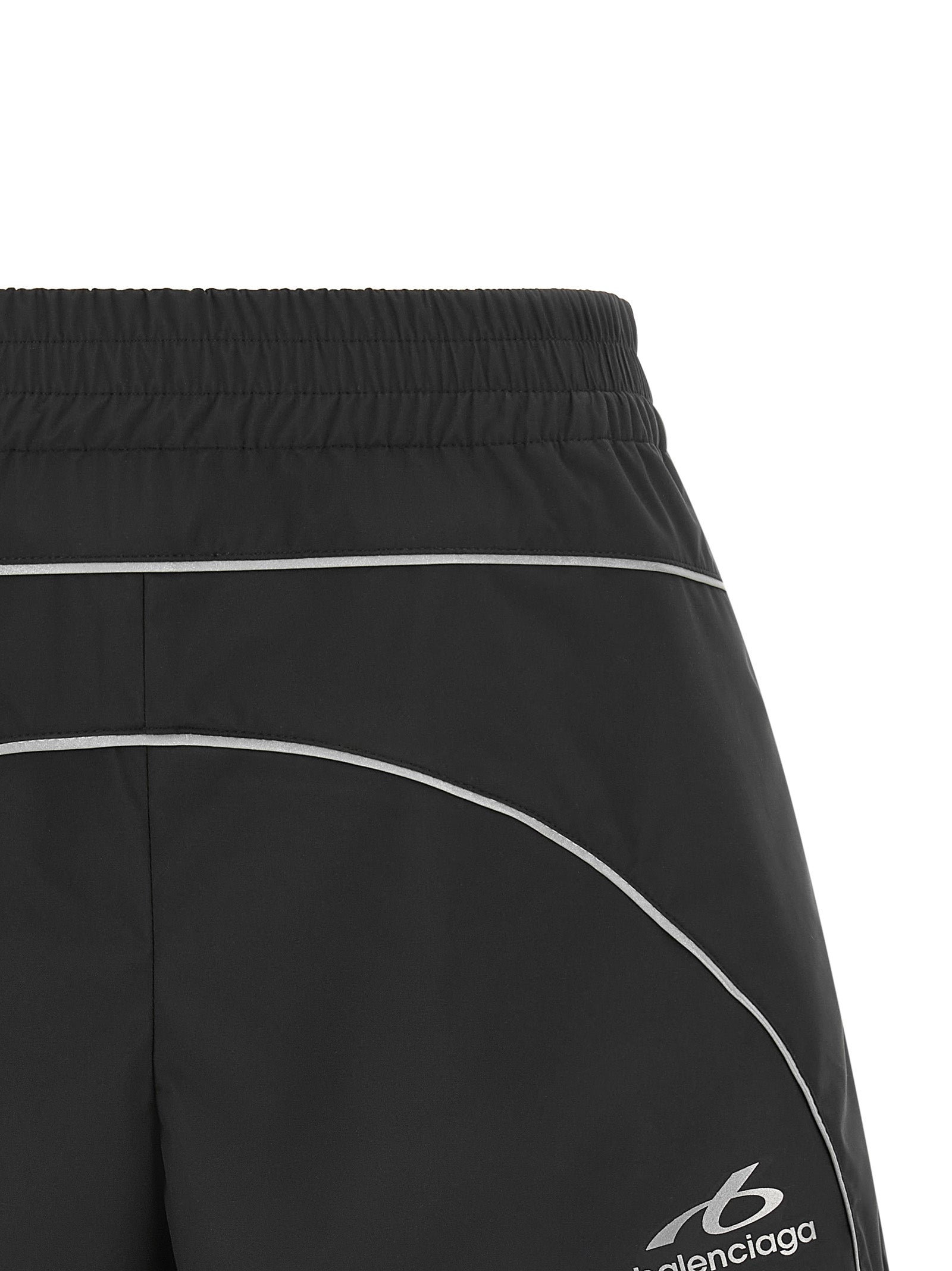Balenciaga Black Polyester Bermuda Shorts