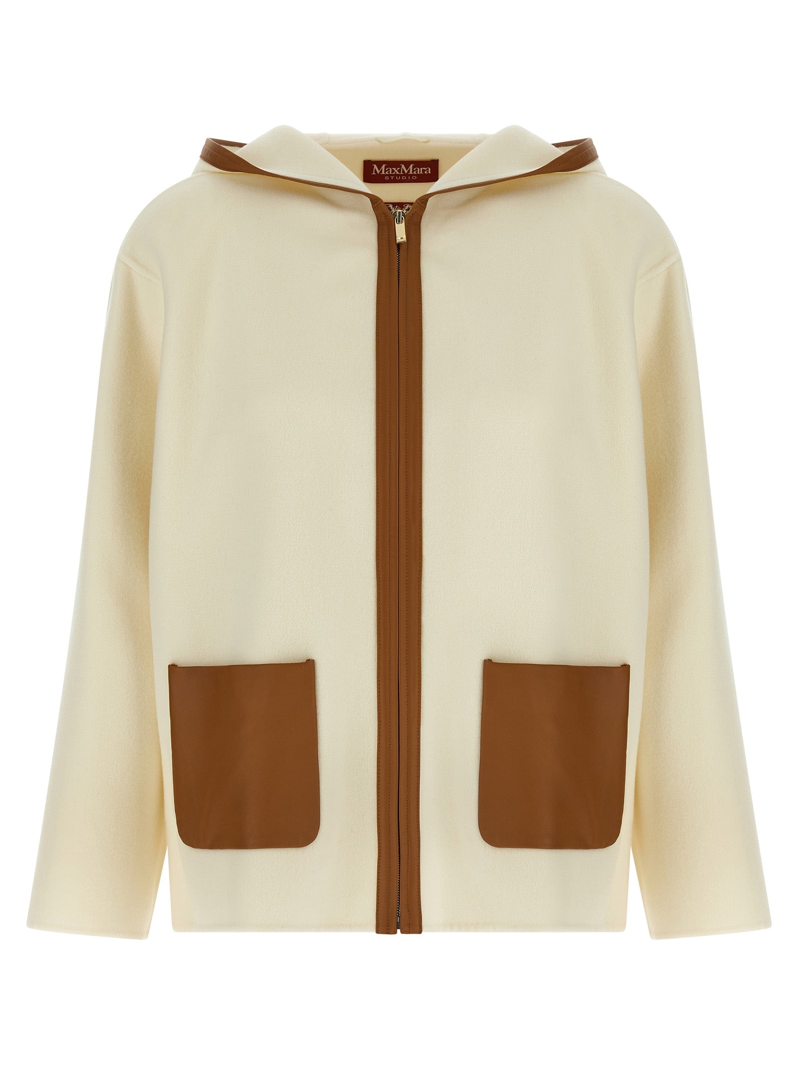 Max Mara White Virgin Wool Coat