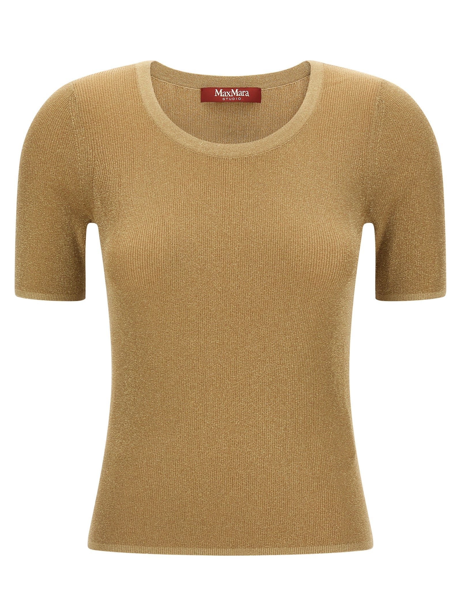 Max Mara Gold Polyamide T-Shirt