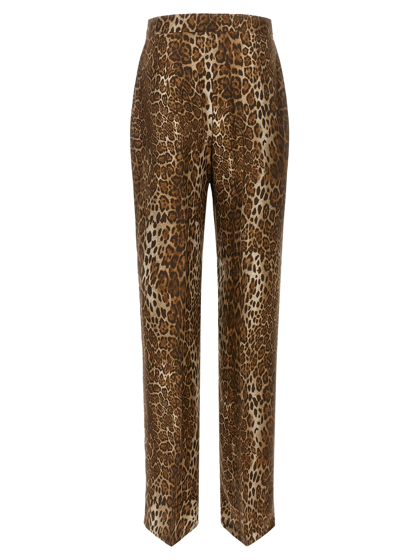 Max Mara Brown Silk Casual Pants