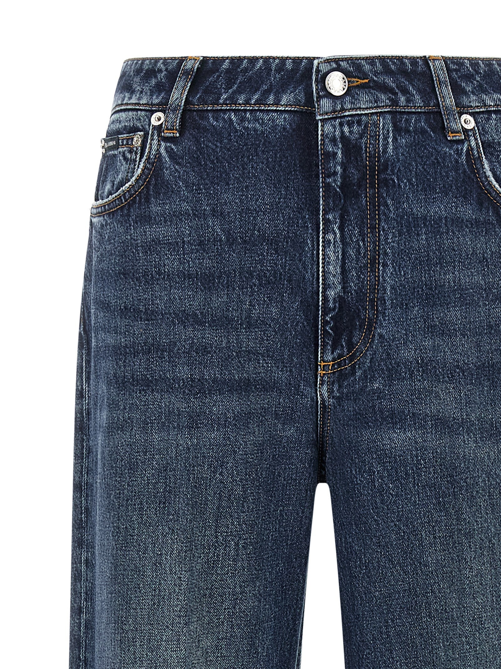 Dolce & Gabbana Blue Cotton Jeans Denim