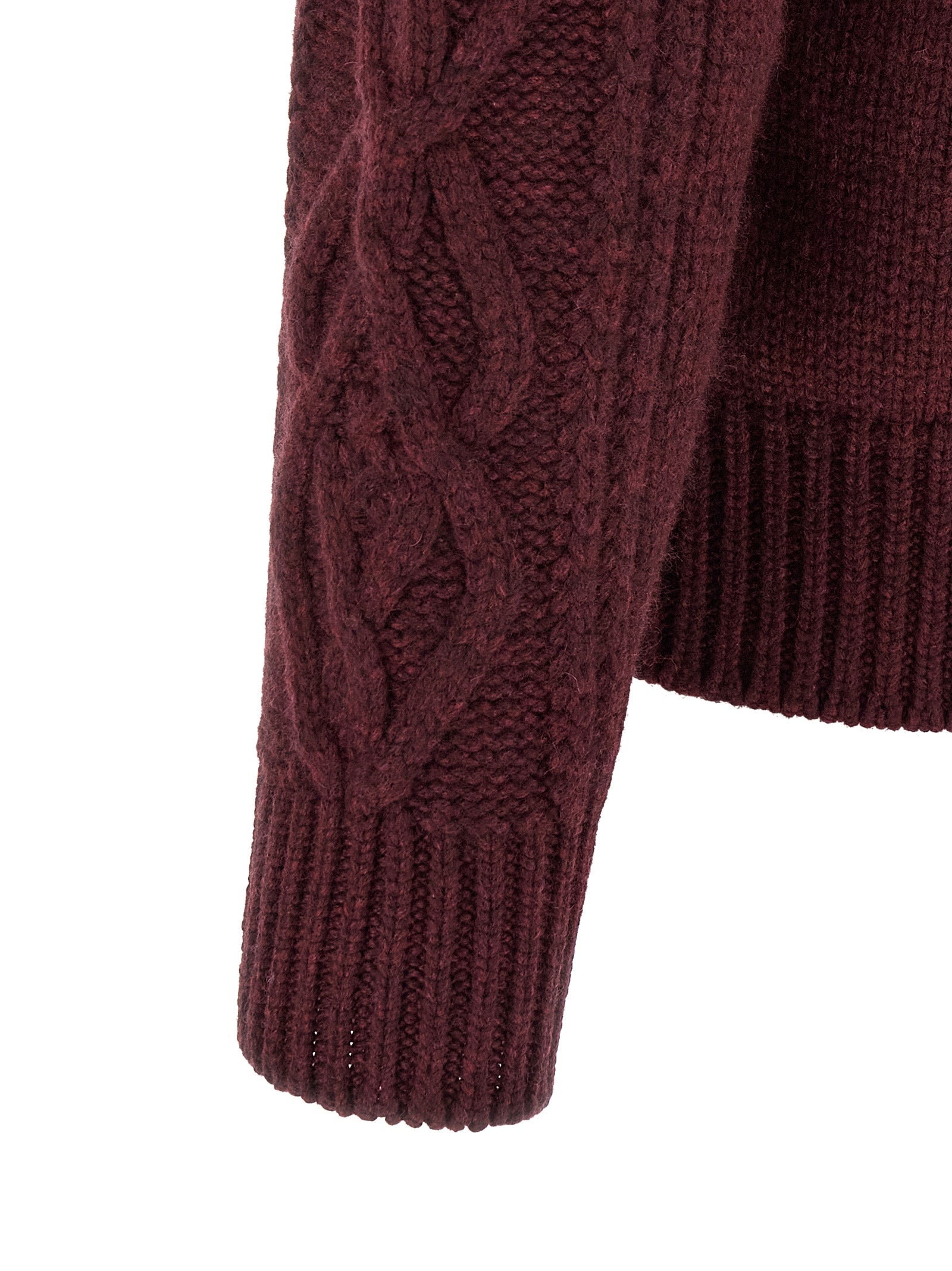 Brunello Cucinelli Bordeaux Cashmere Cardigan